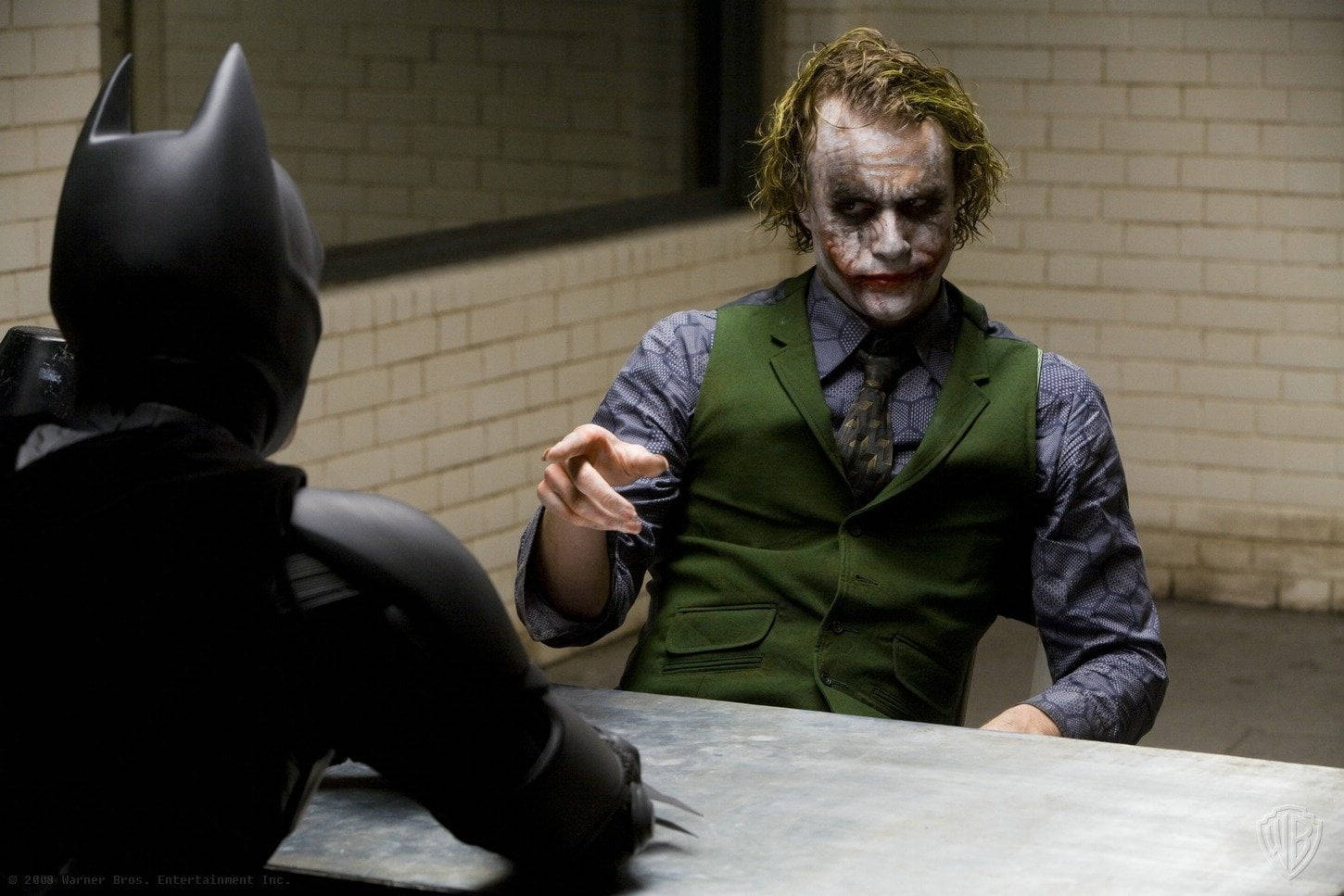 Batman Heath Ledger Joker Interrogation Background