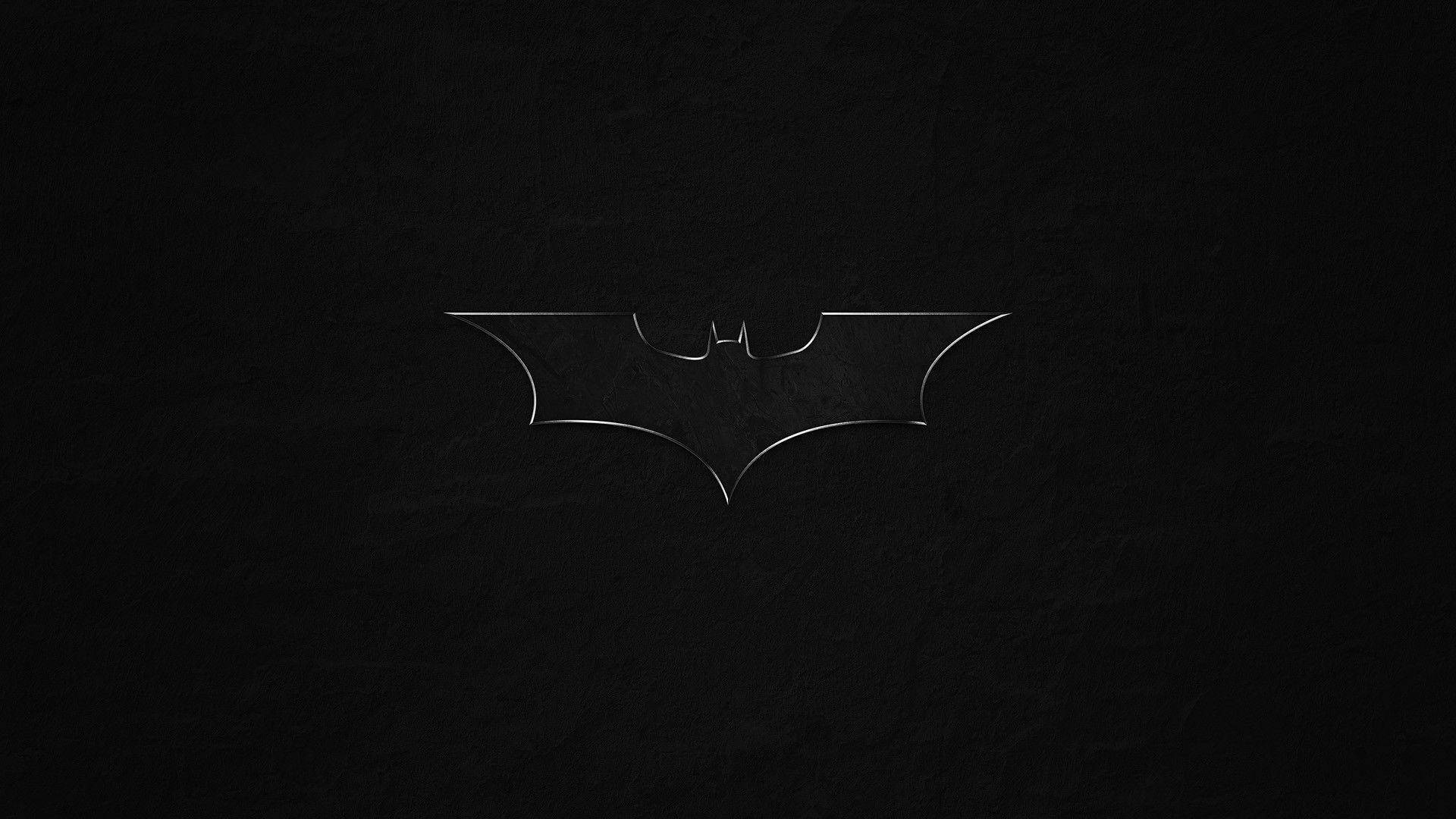 Batman Icon In Solid Black Background