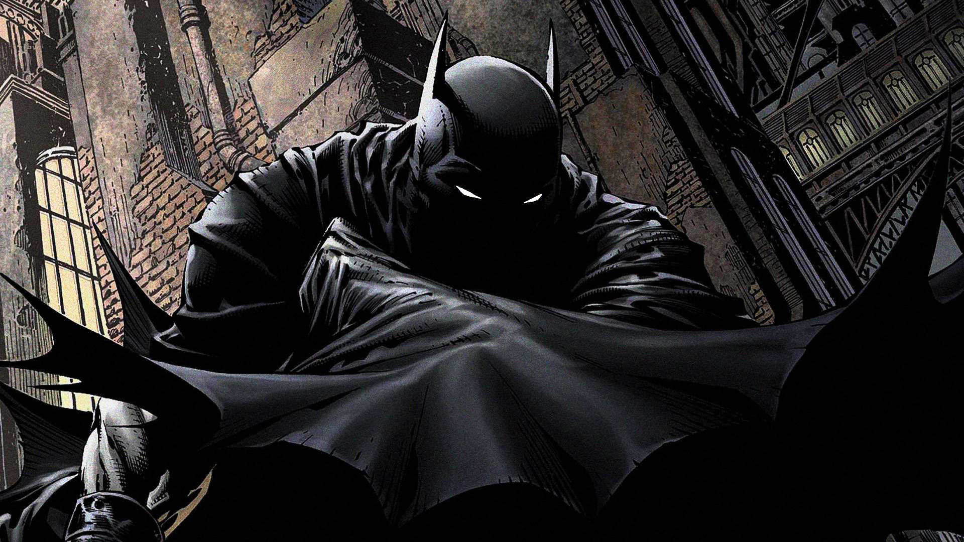 Batman In Building Comics Background