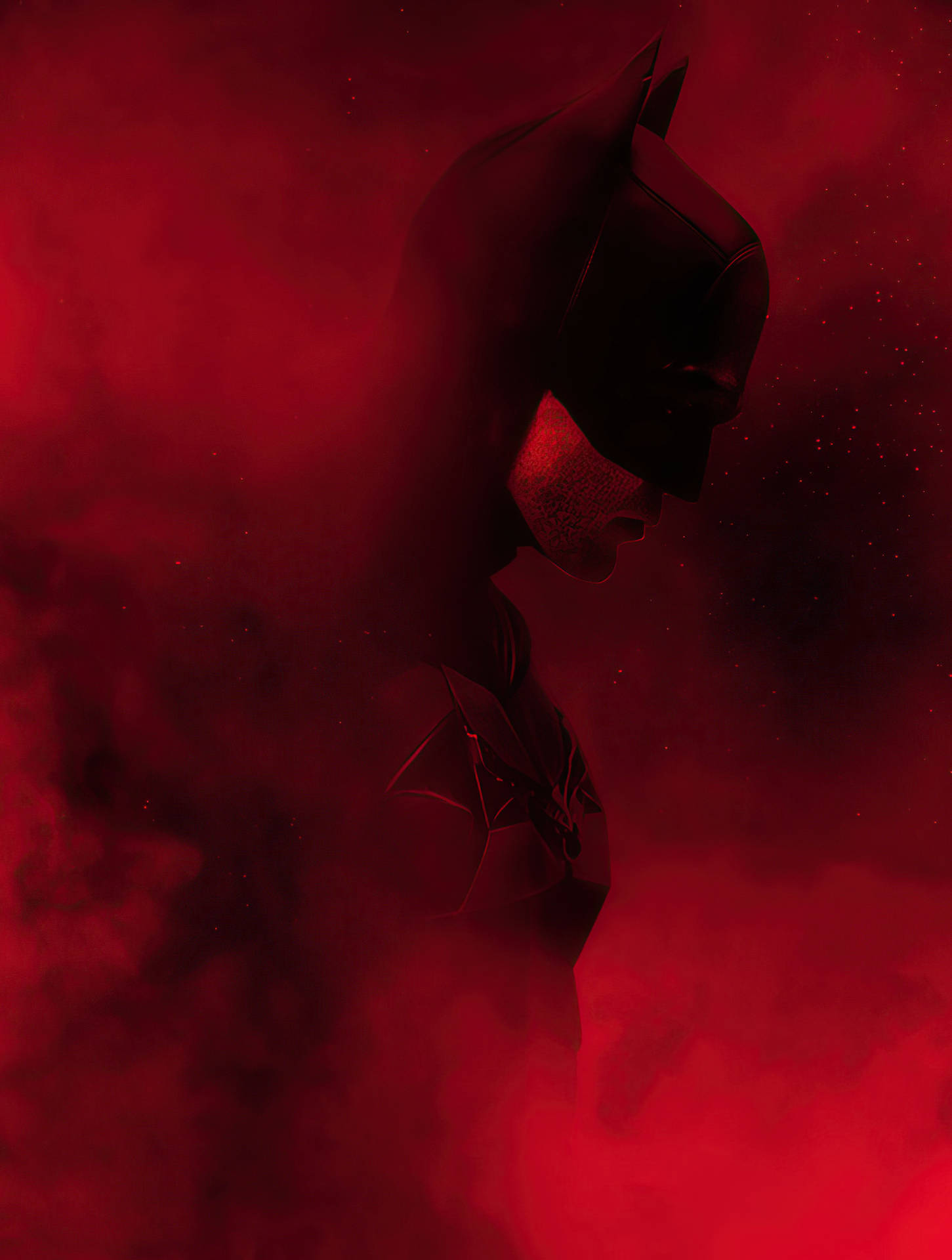 Batman In Red Smoke Background