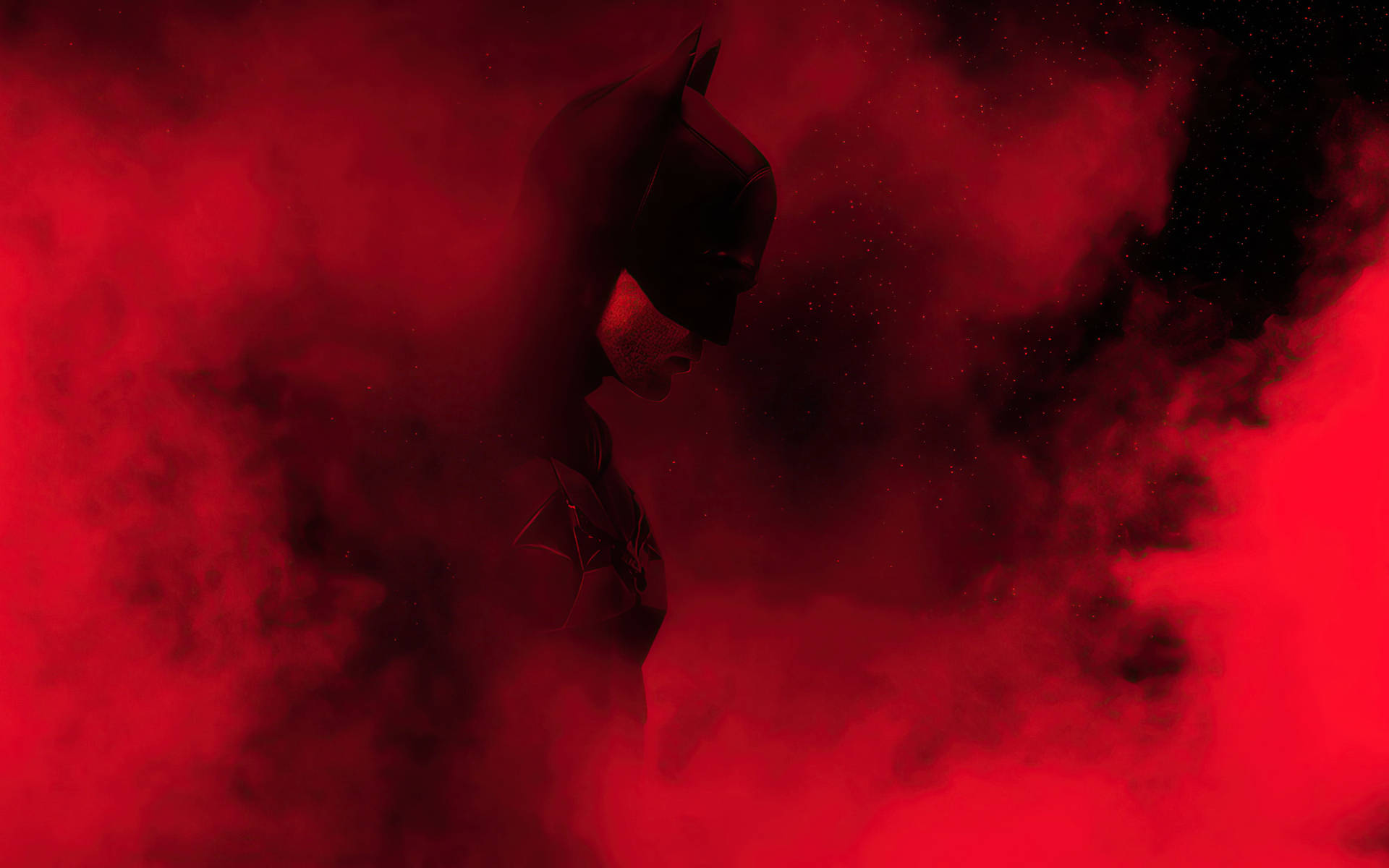 Batman In Red Smoke Phone Art Background