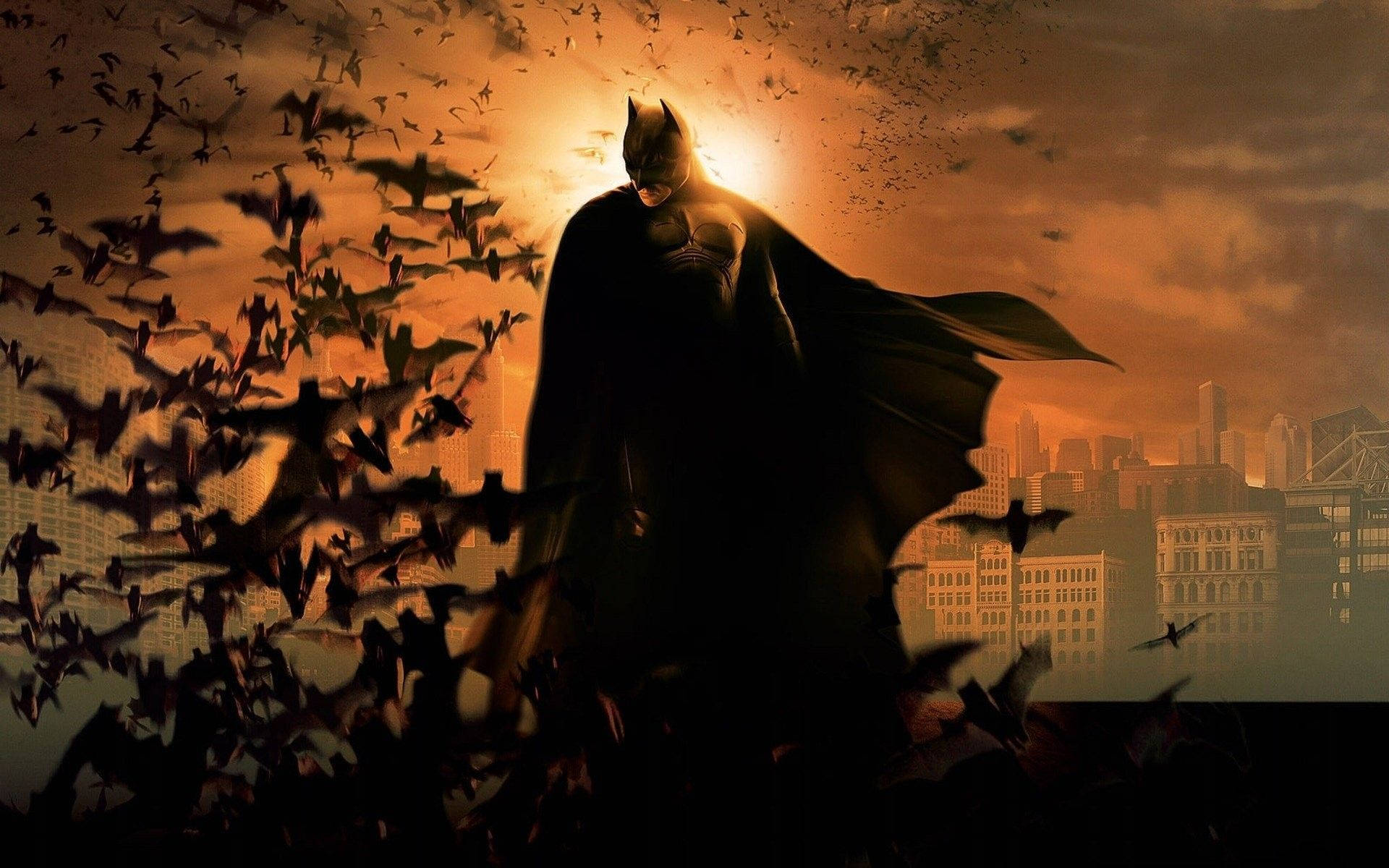 Batman In Sunset Movie Background