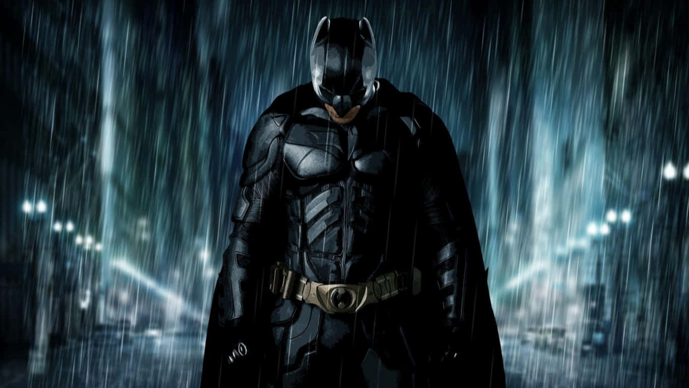Batman In The Rain Dark Knight Hd