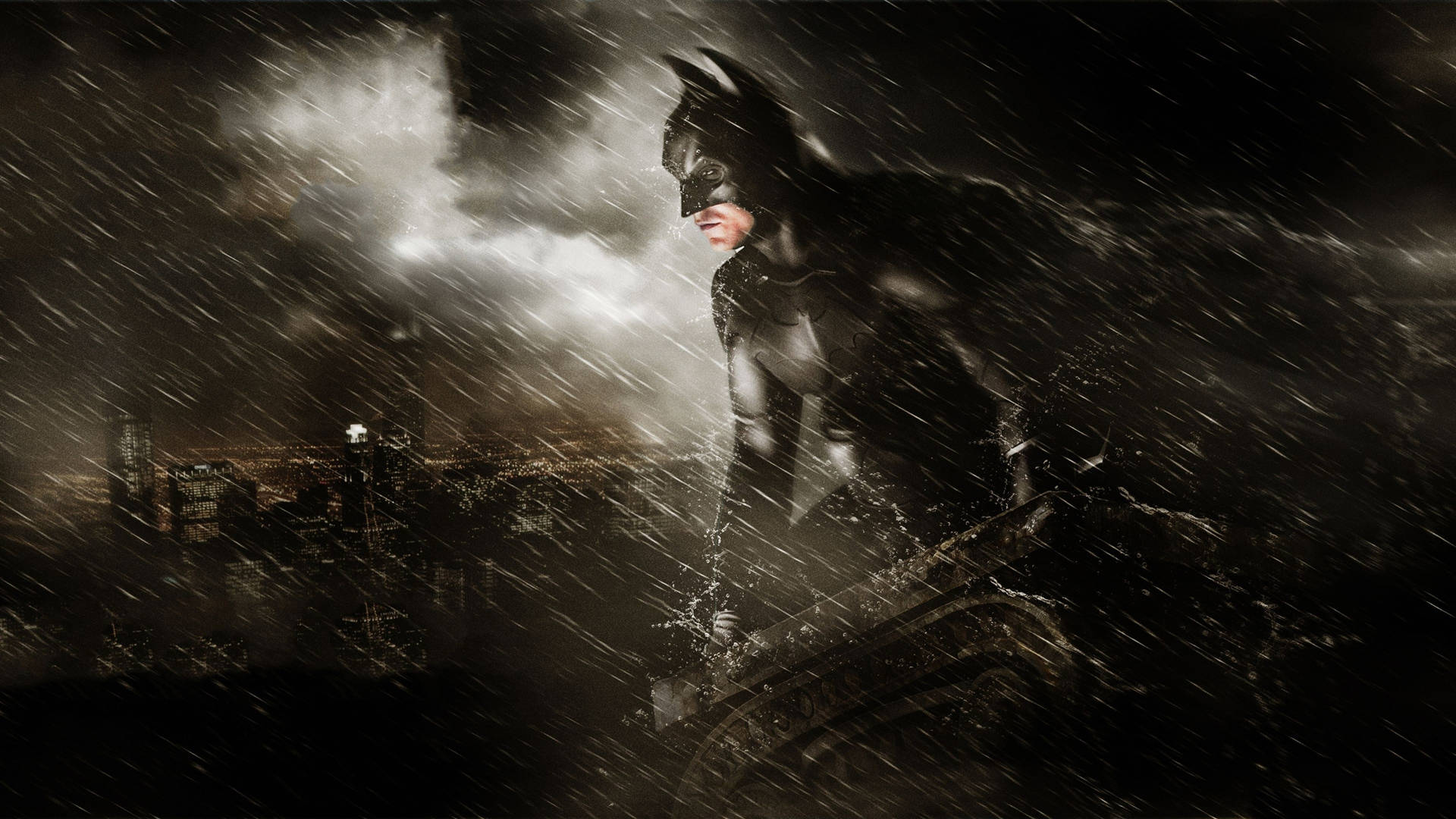 Batman In The Rain Movie Background