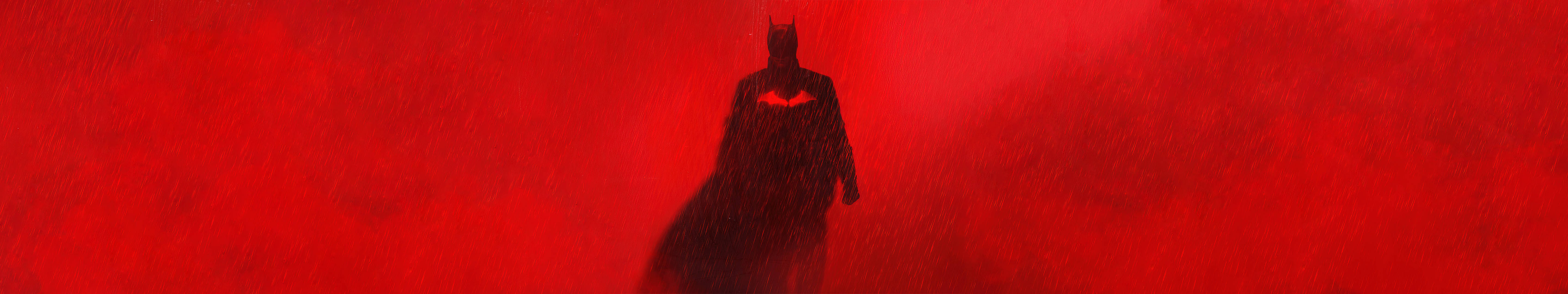 Batman In The Rain Three Screen Background