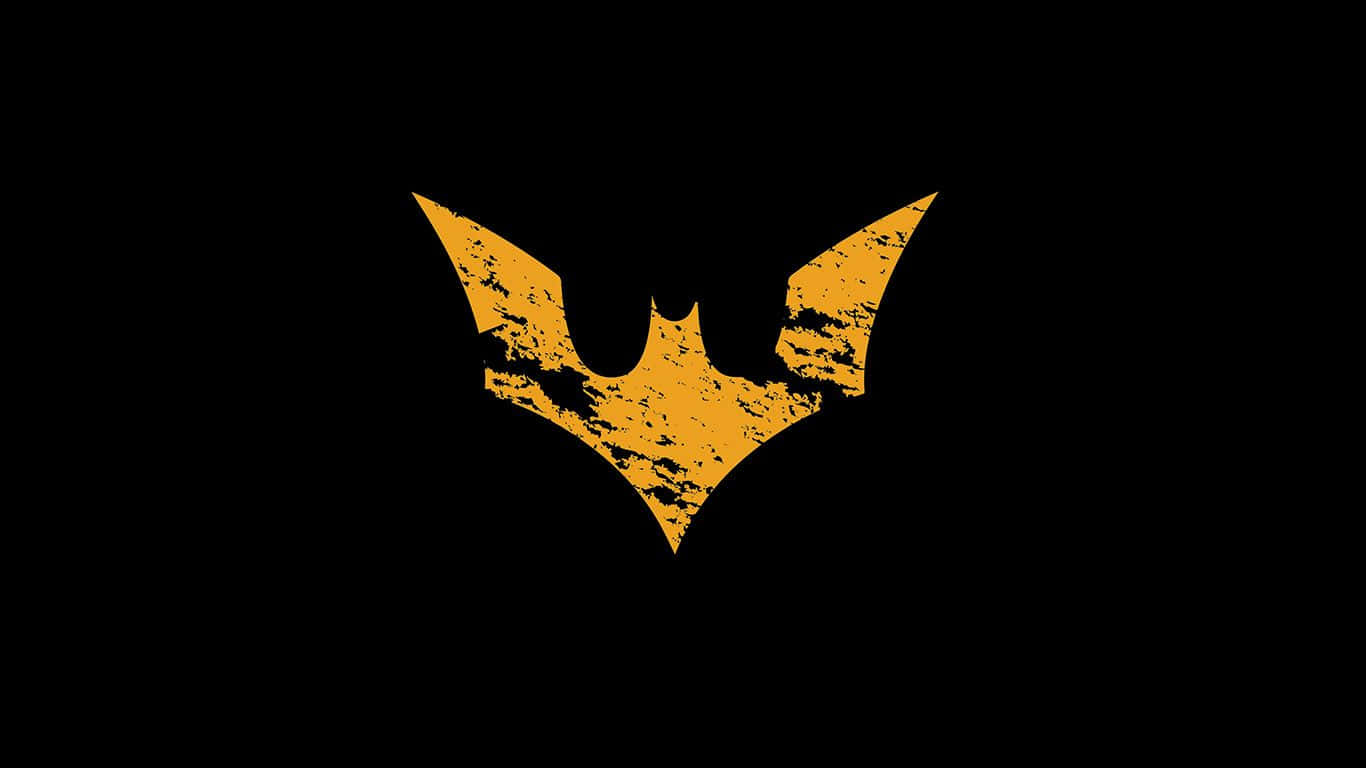 Batman Laptop Simple Yellow Logo Background