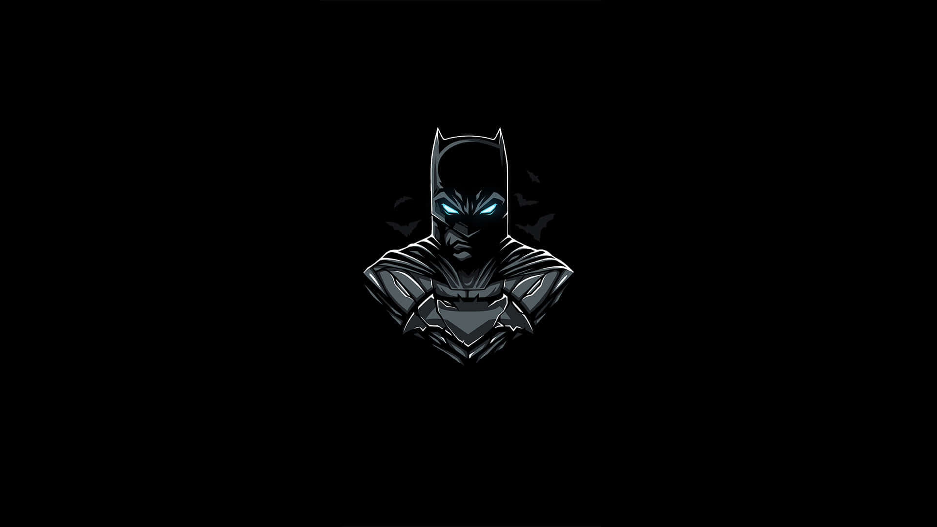 Batman Logo On A Black Background Background