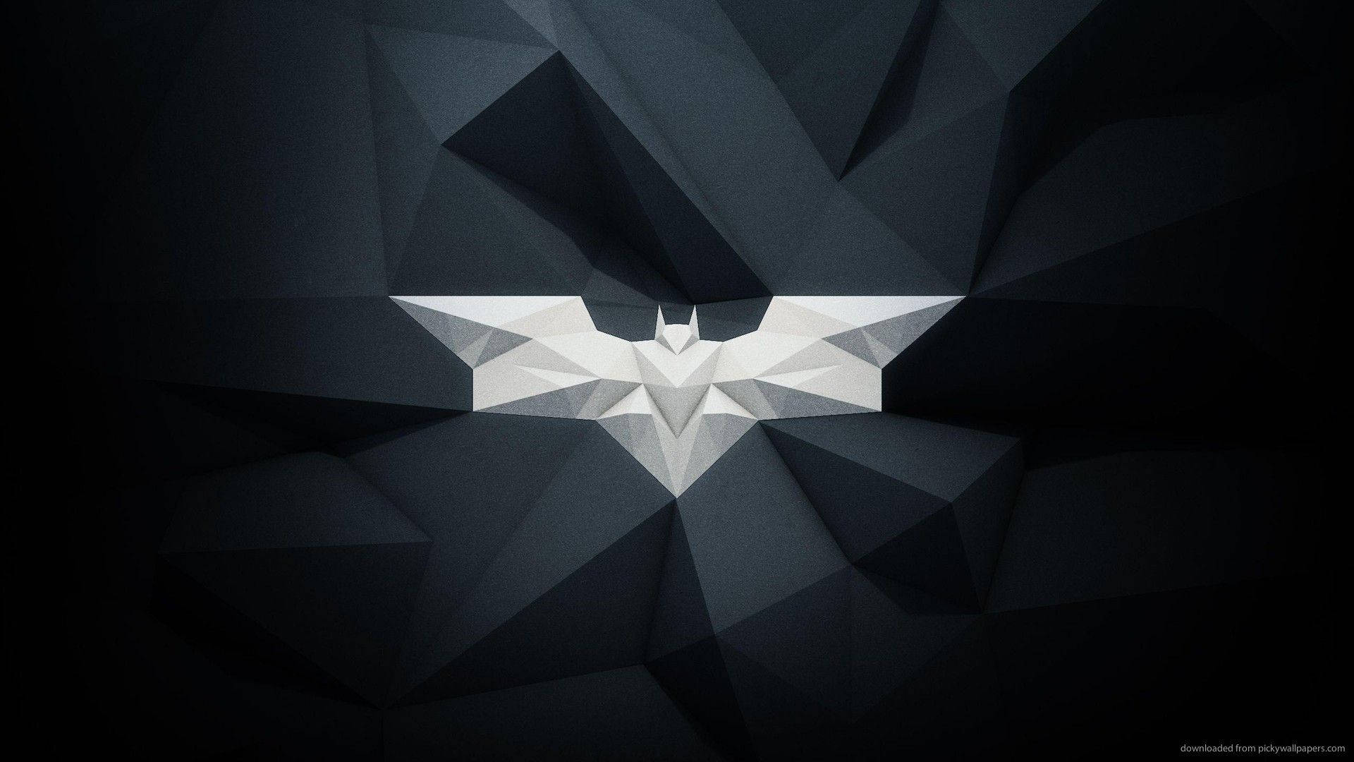 Batman Logo Polygon Art Background