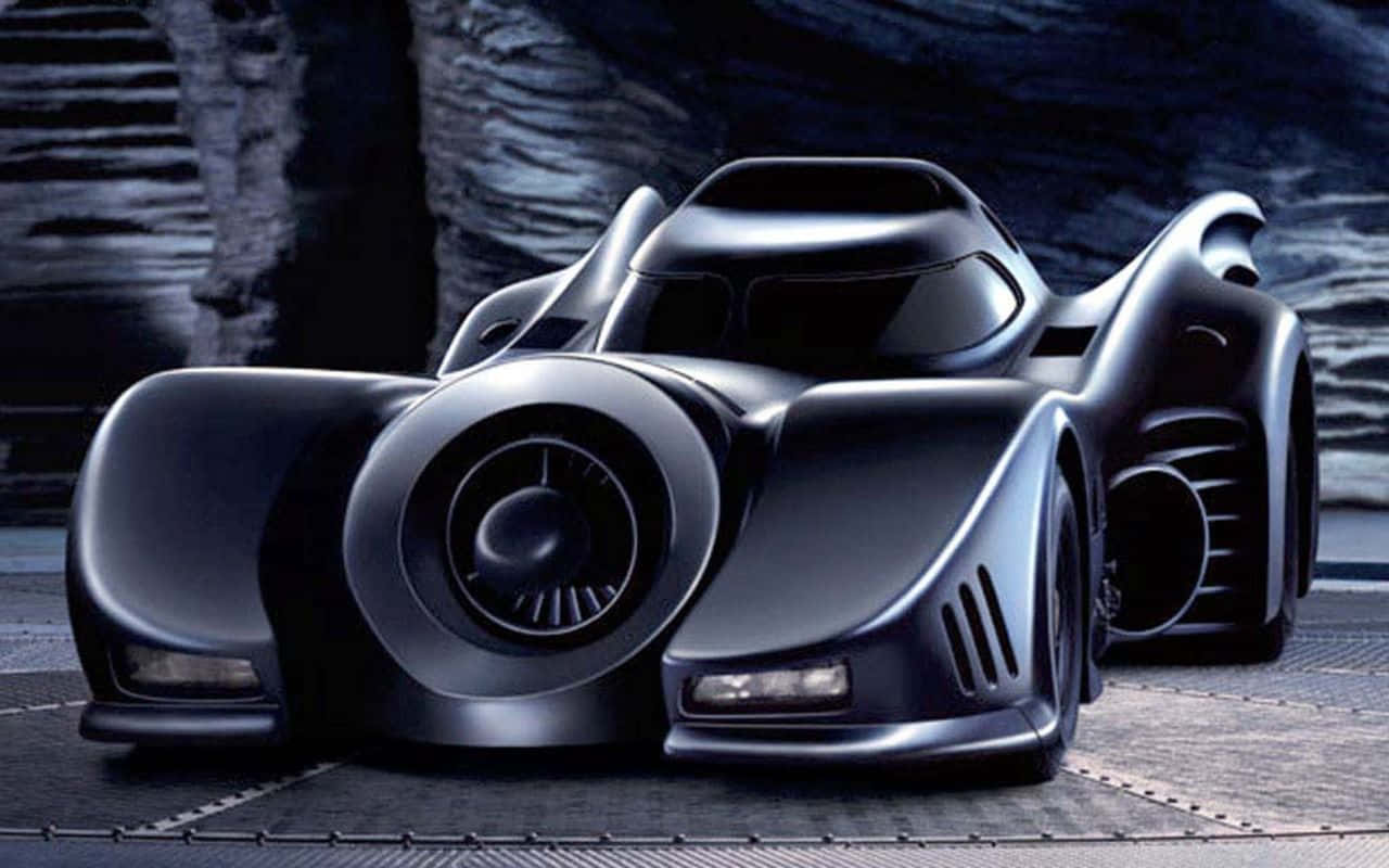 Batman Monster Car Black Shiny Background
