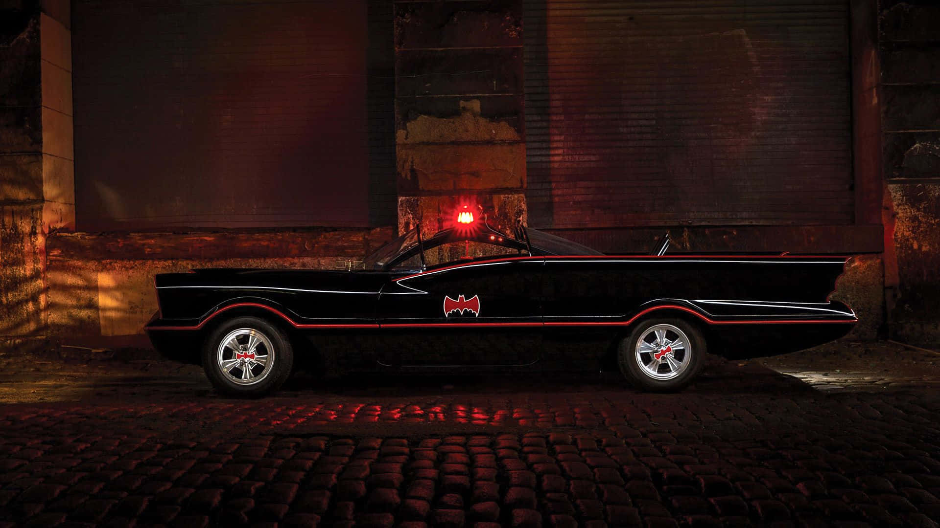 Batman Monster Car Red Black Background