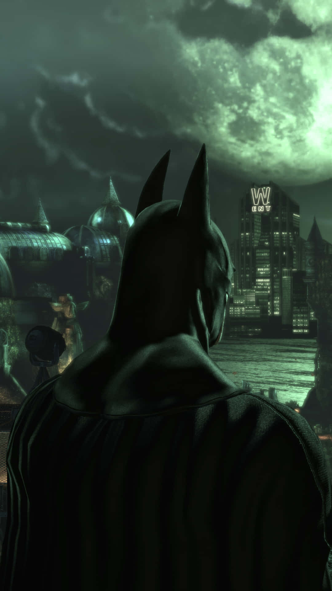 Batman Overlooking Arkham City