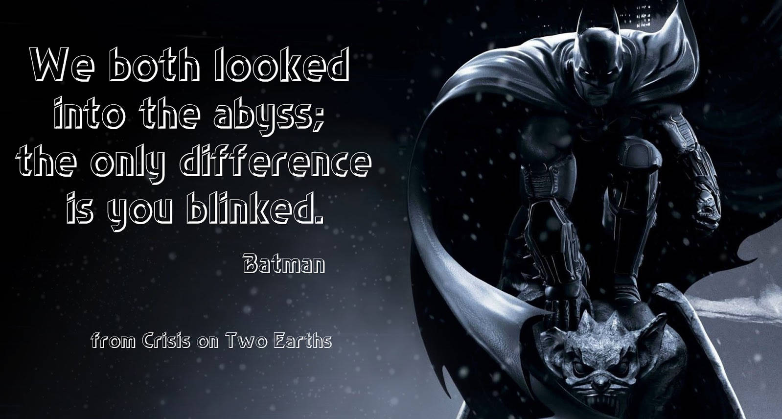 Batman Quotes Abyss Background