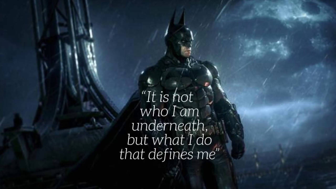 Batman Quotes In The Rain Background