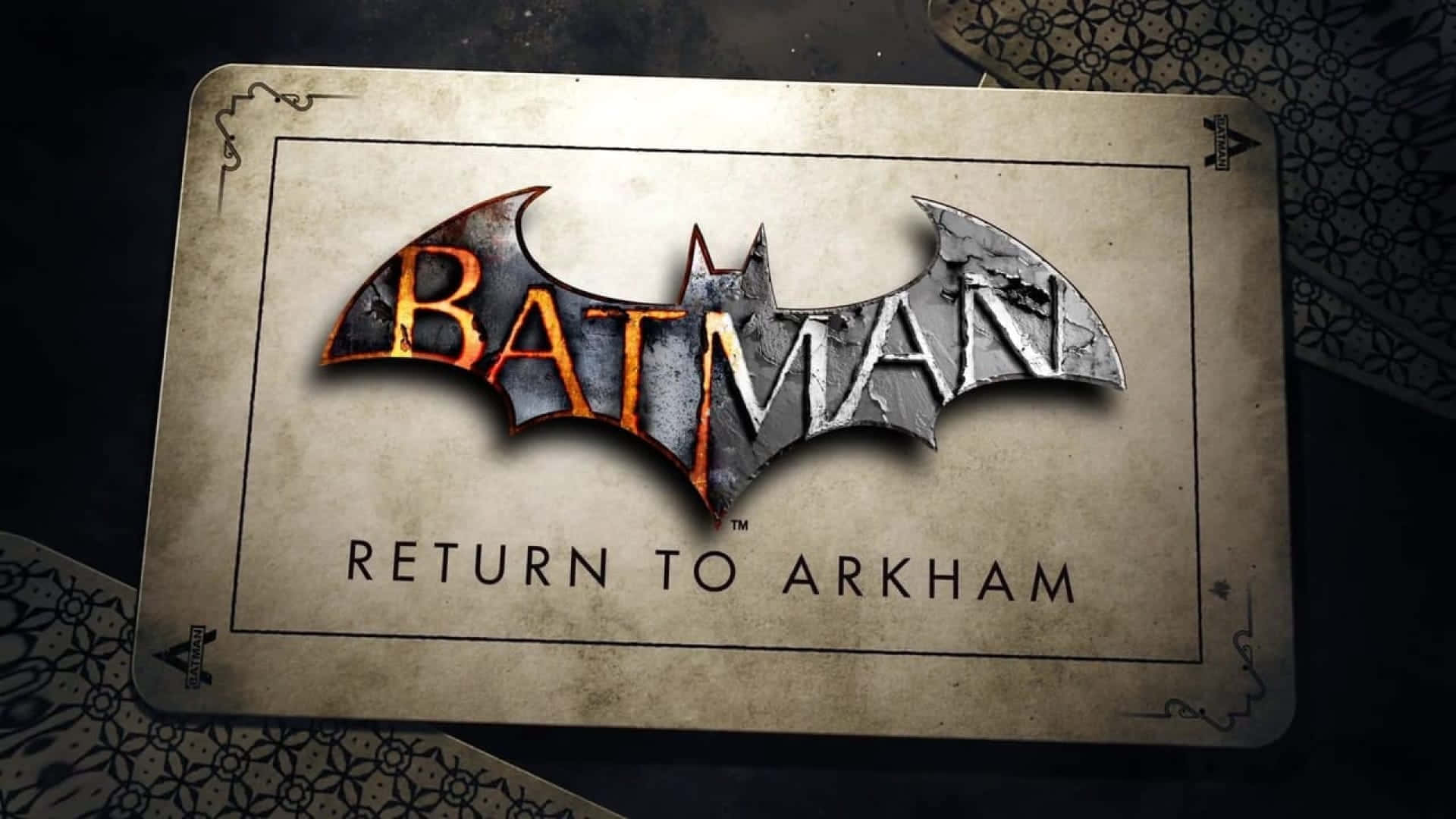 Batman Returnto Arkham Game Title Background