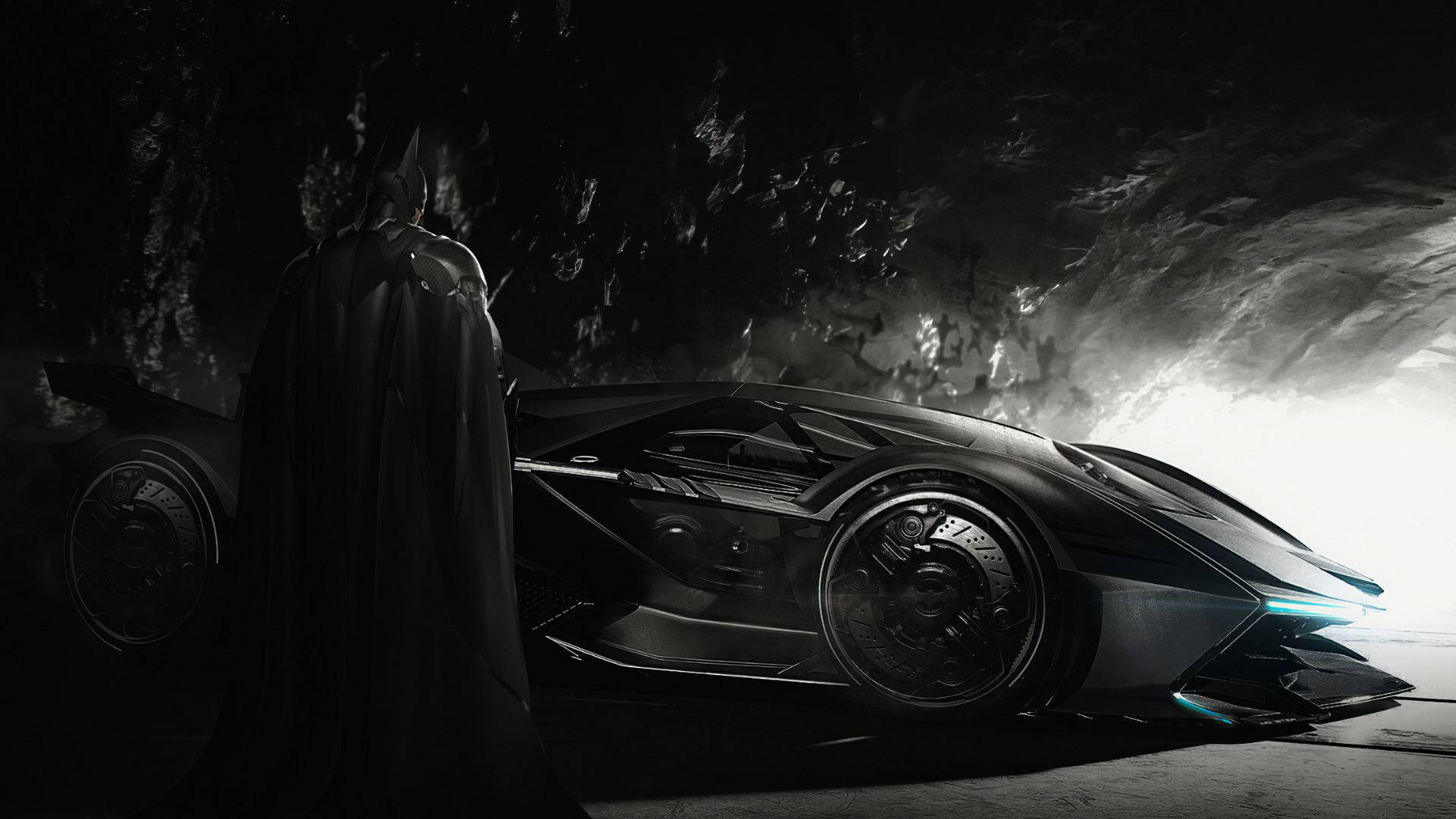 Batman's Lamborghini Batmobile Background