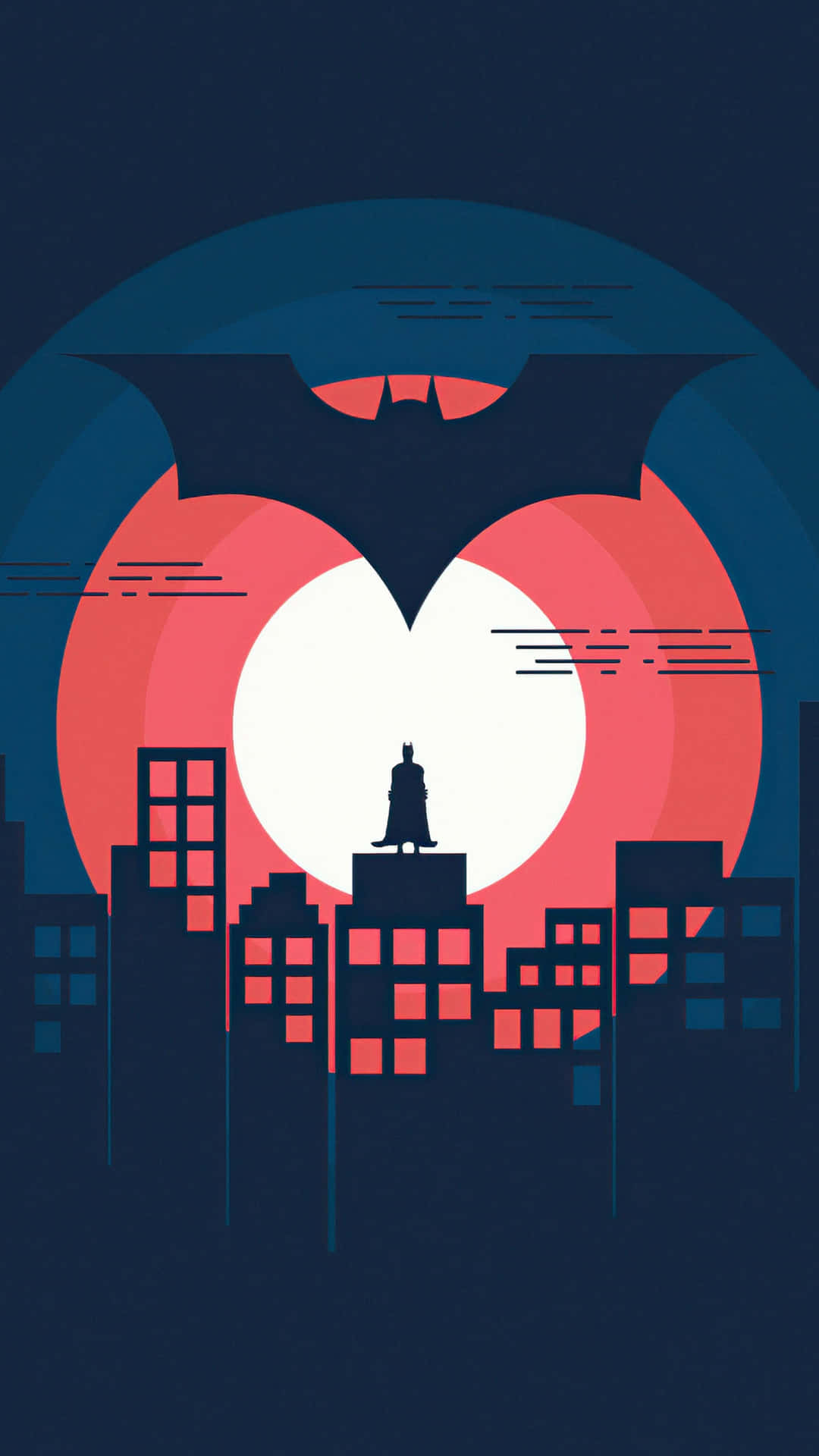 Batman Signali Phone Wallpaper Background