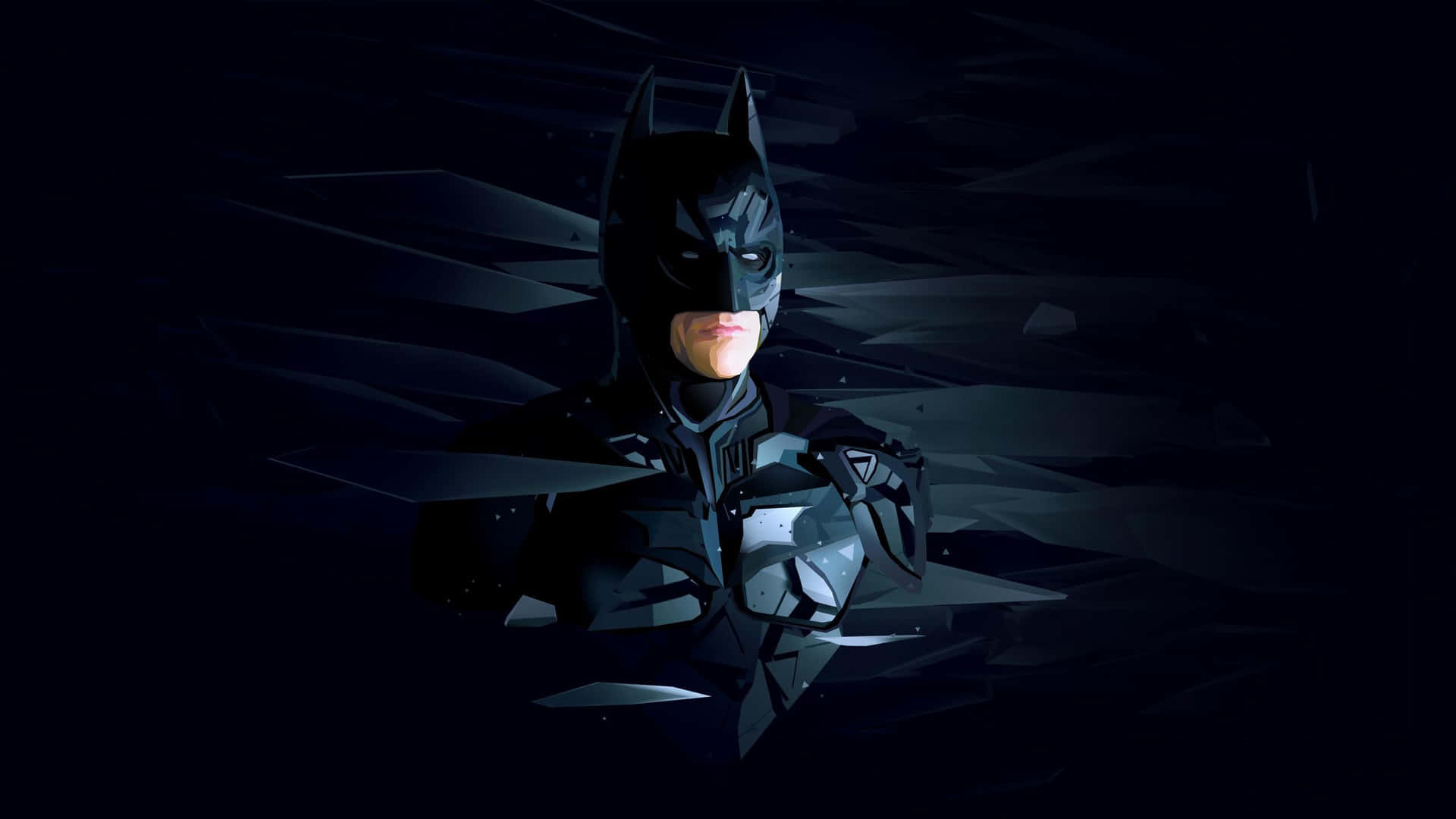 Batman Soars Over The Night Sky In A Glorious Display Of Heroism Background