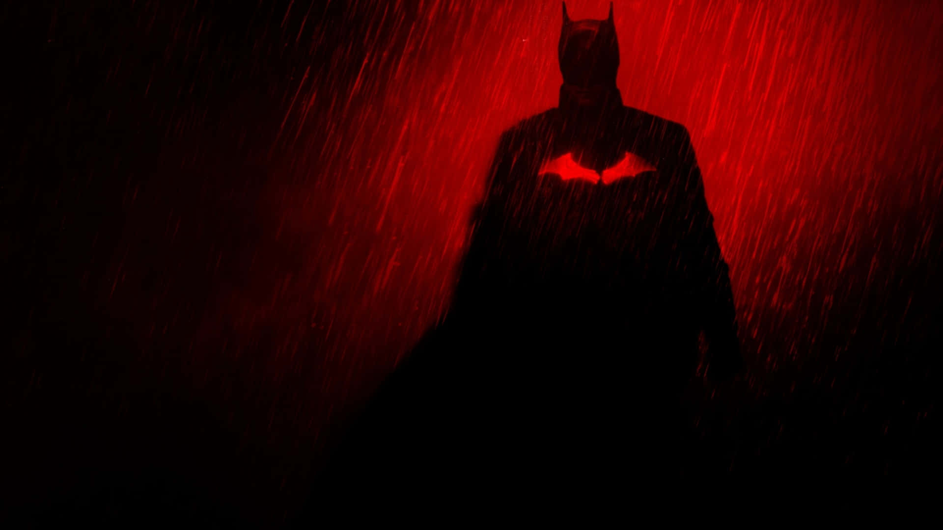 Batman Standing In Heroic Pose Background