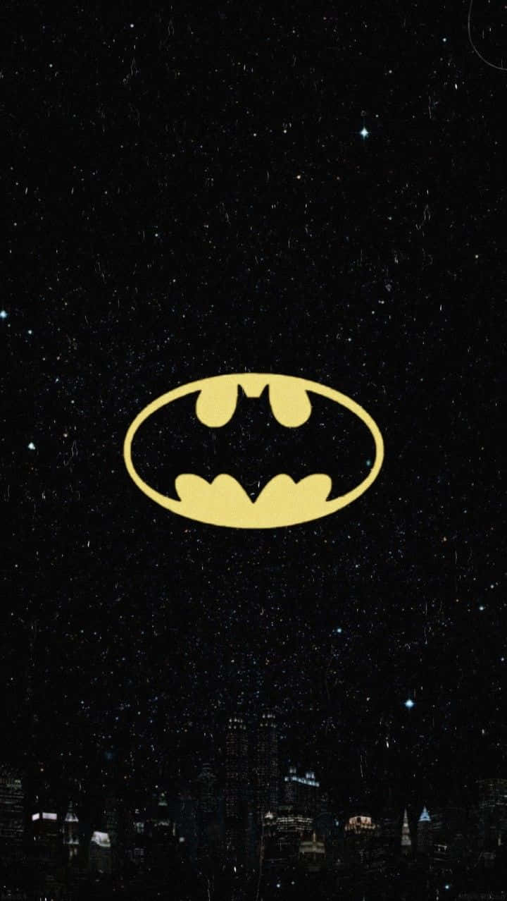 Batman Symbol Starry Skyi Phone Wallpaper Background