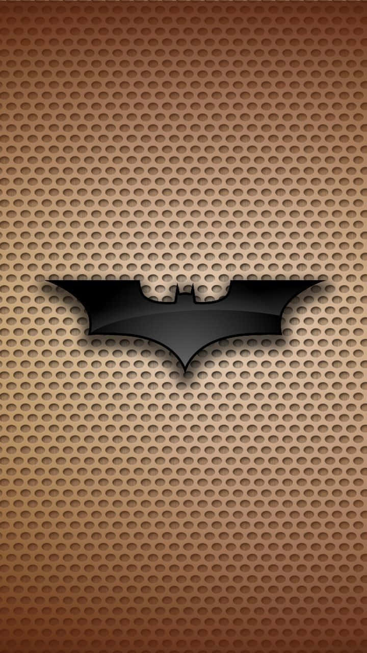 Batman Symbolon Brown Background Background