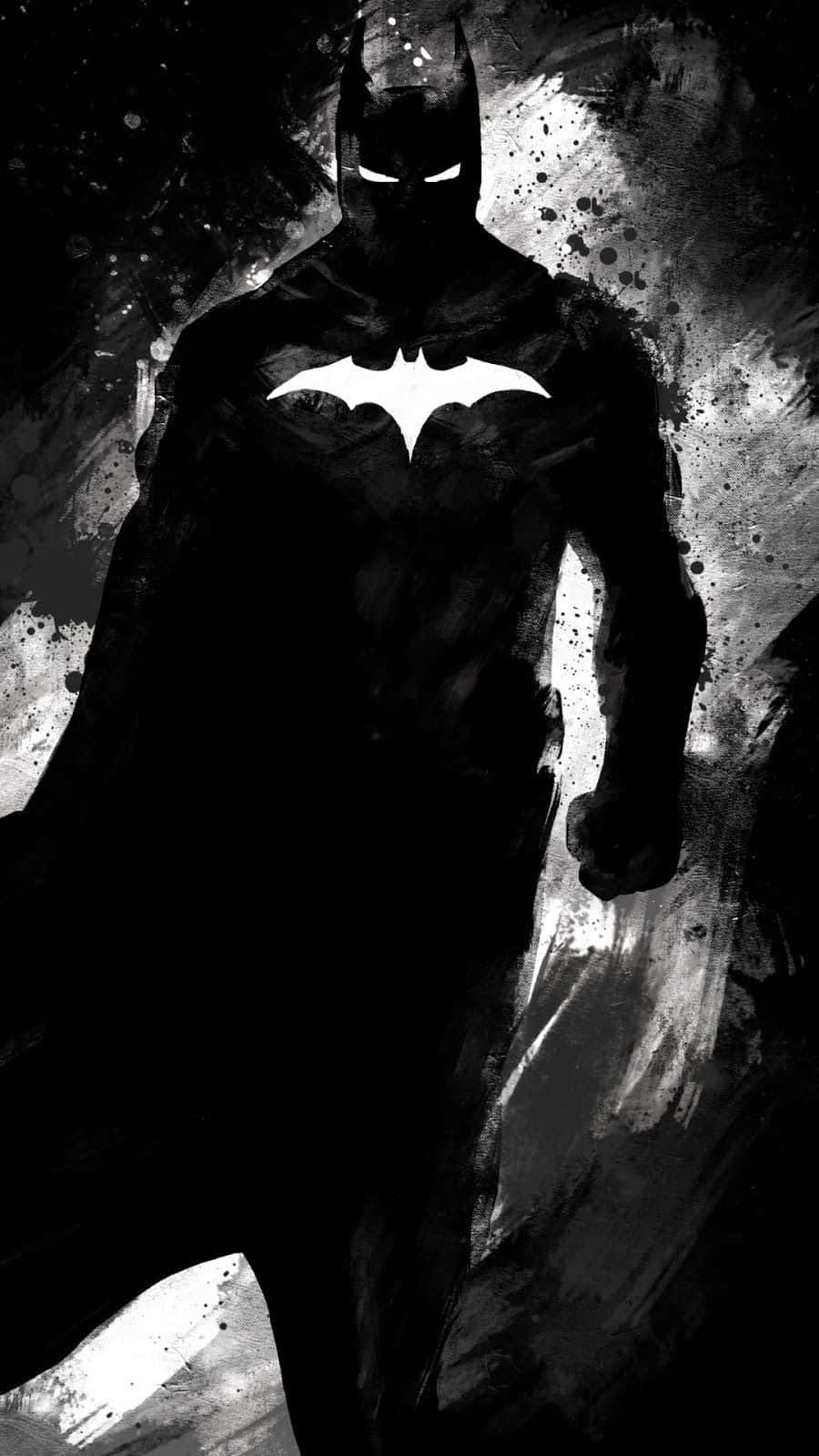Batman Tablet Black And White Background