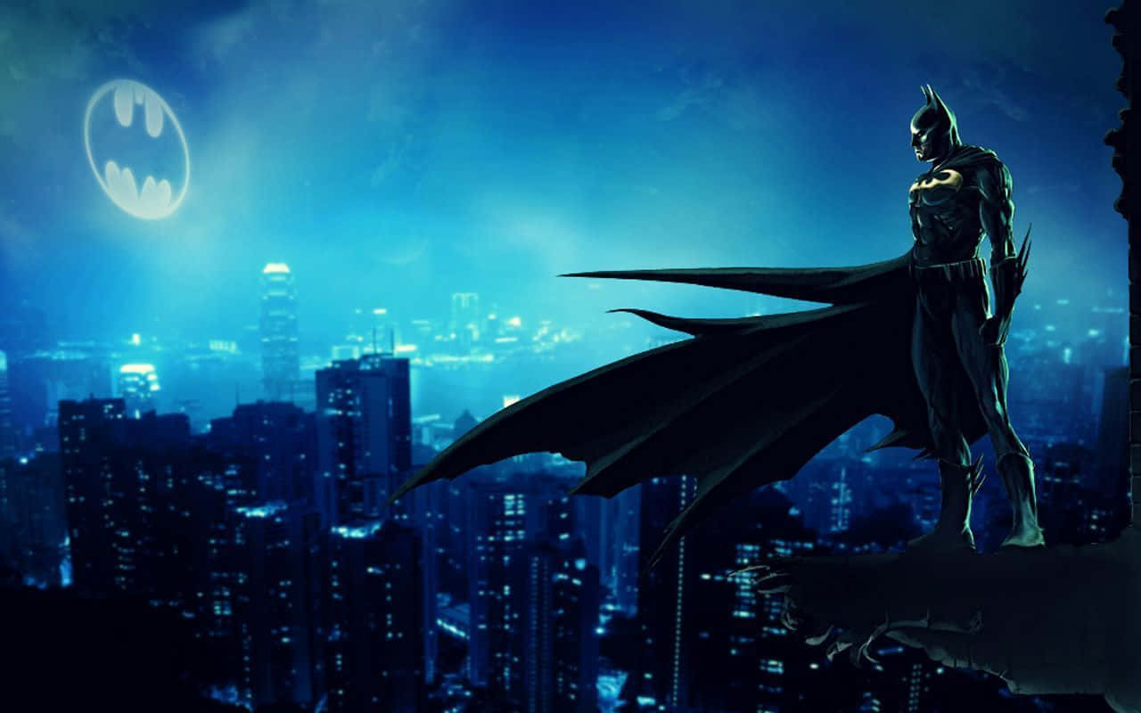 Batman Tablet Gotham Blue Aesthetic Background
