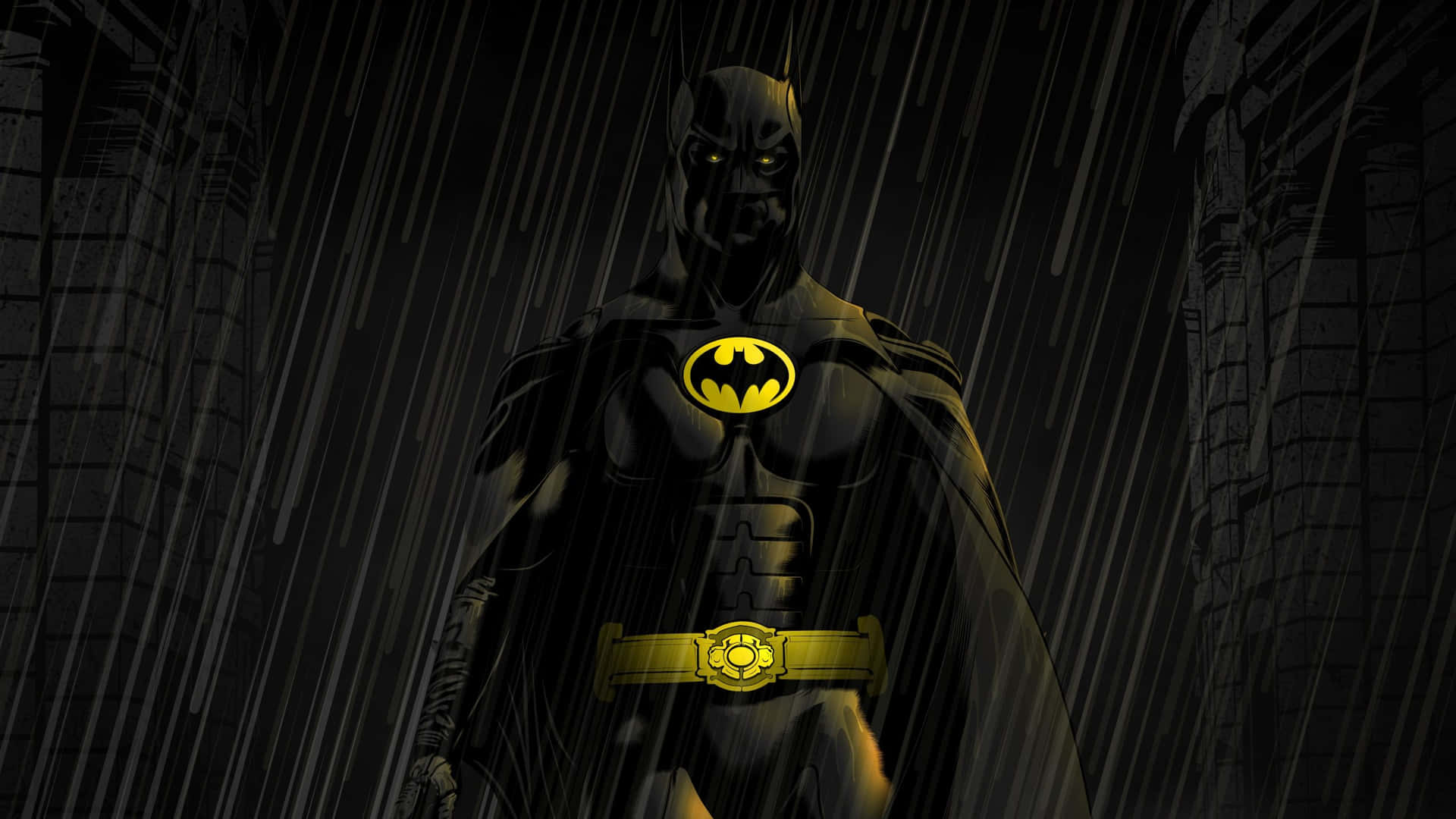 Batman Tablet In Rain Background