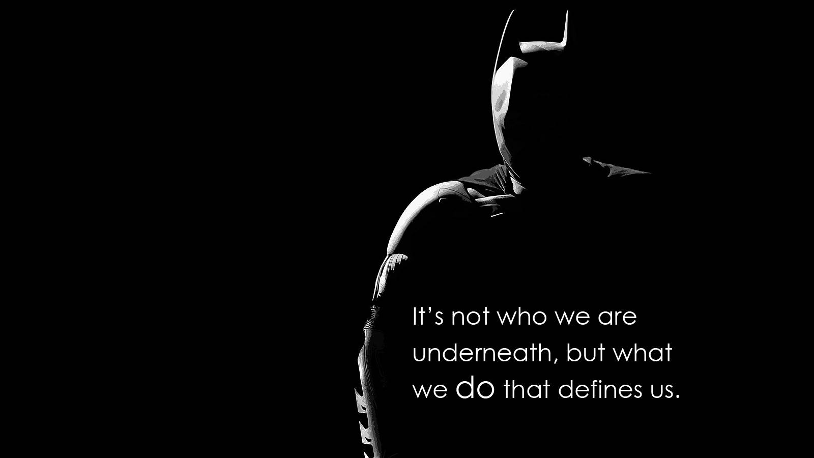 Batman Under The Suit Quotes Background