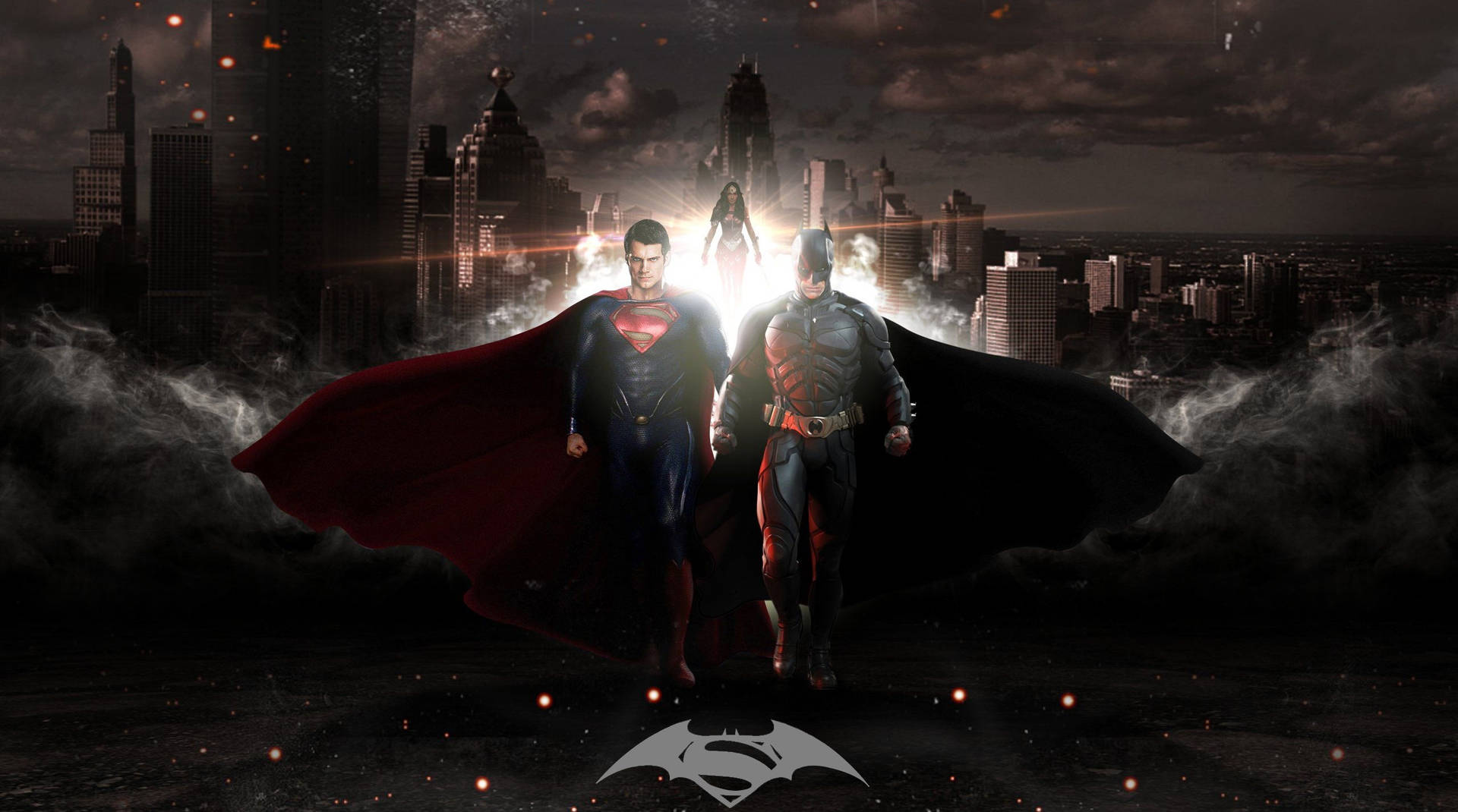 Batman V Superman Dawn Of Justice Incredible Poster Background