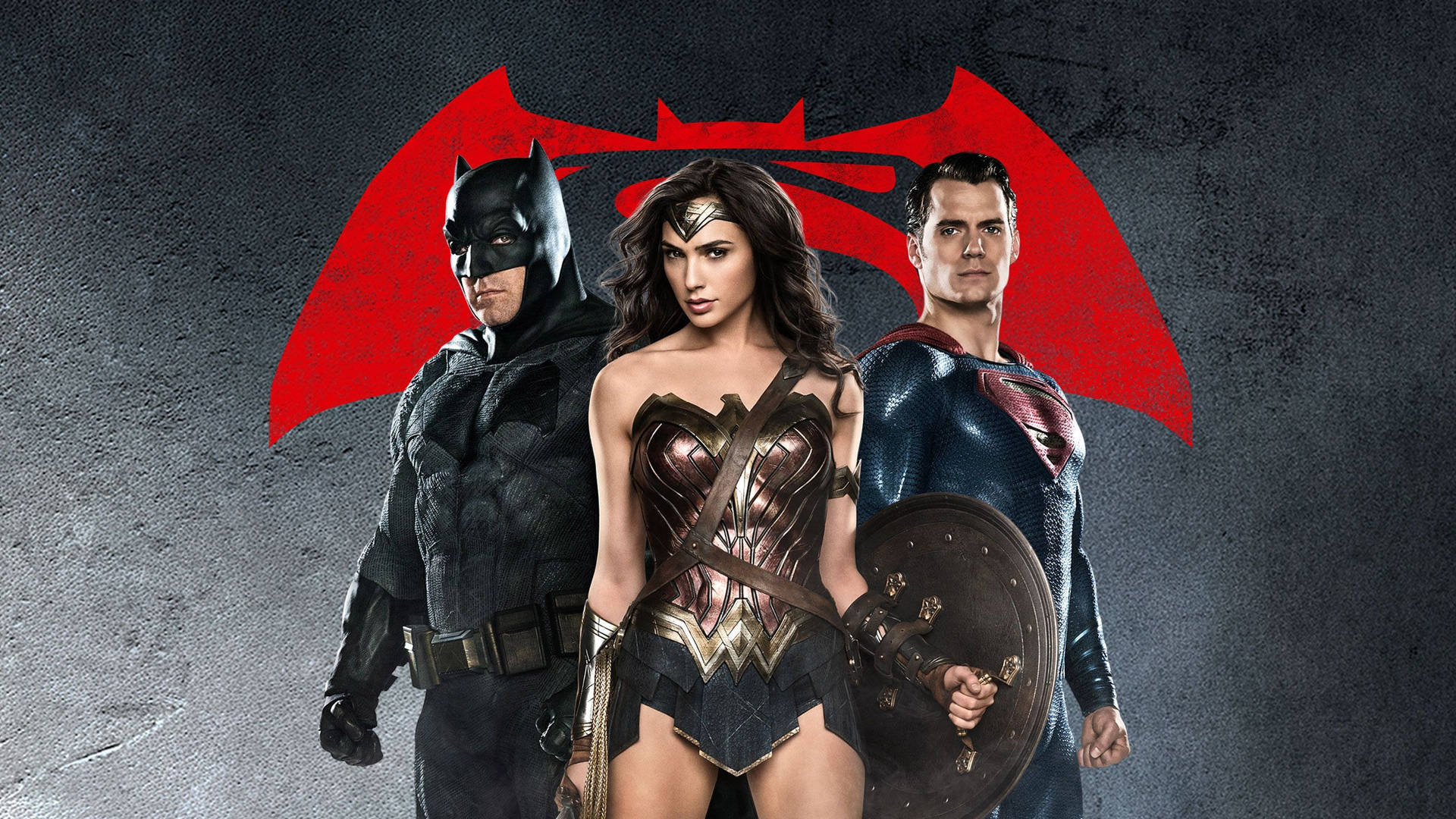 Batman V Superman Dawn Of Justice Poster Superman Batman And Wonder Woman Background