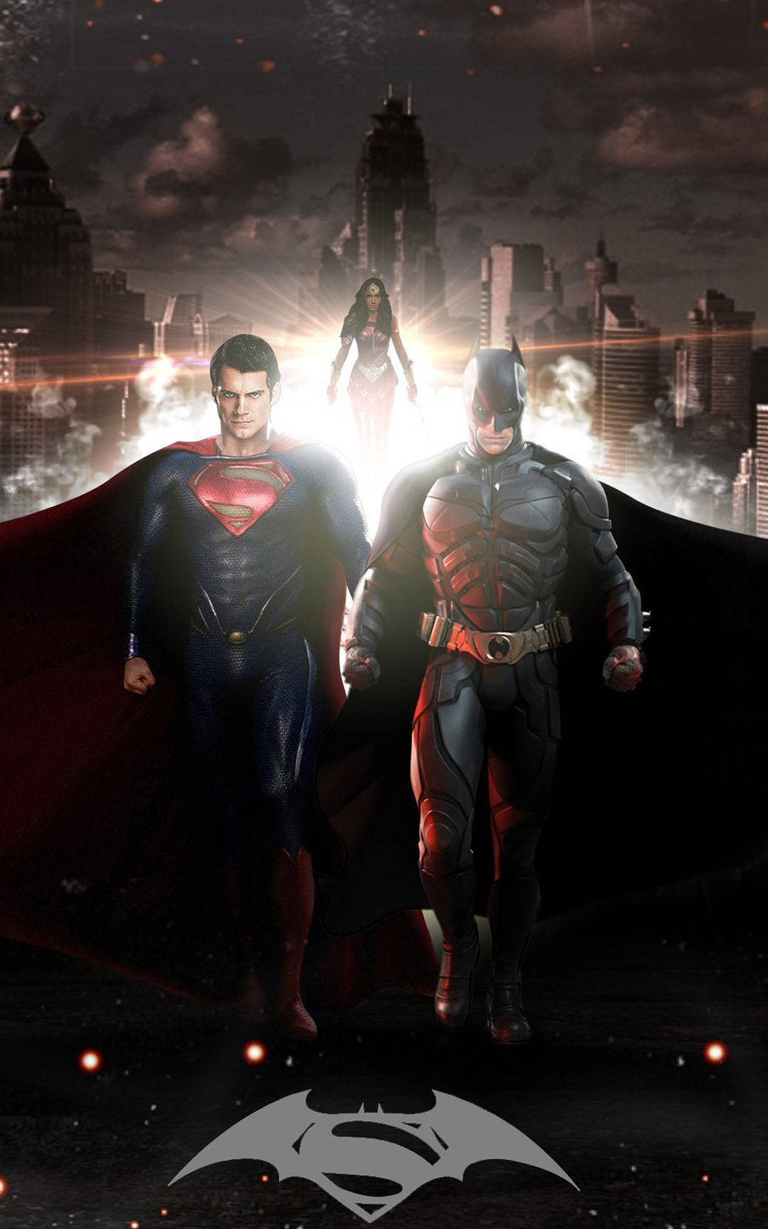 Batman V Superman Dawn Of Justice Walking Poster Background