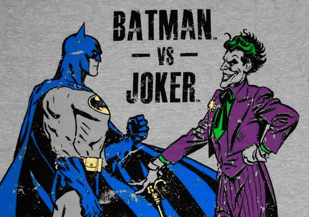 Batman Versus The Joker Comic Art Background