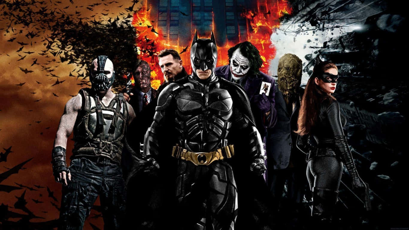 Batman Villains Dark Knight Hd Background