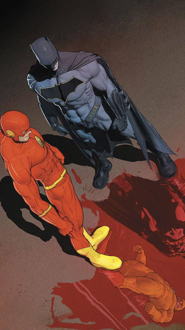 Batman Vs The Flash Iphone Background