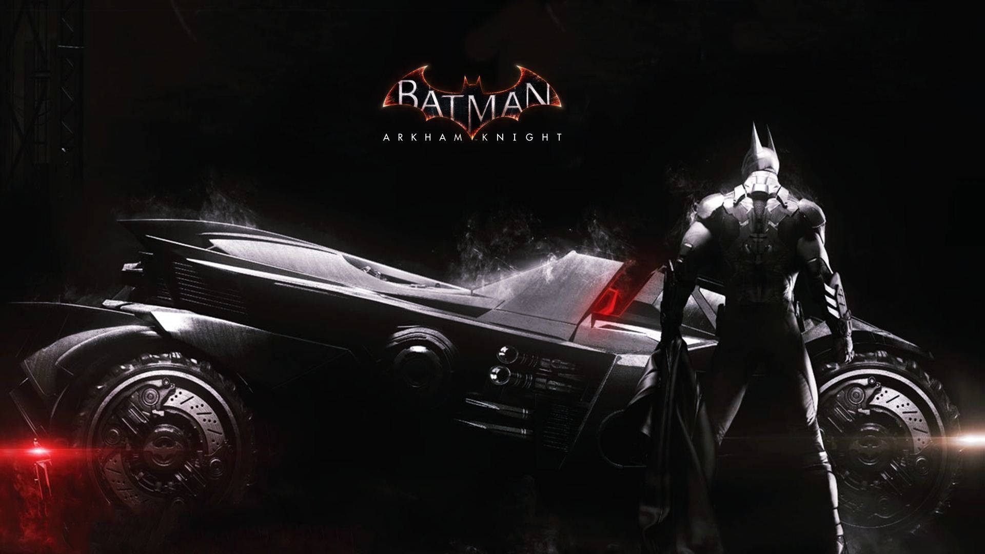 Batmobile In Arkham Knight Background