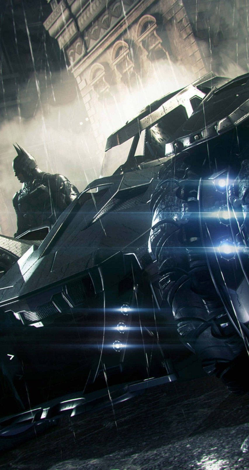 Batmobile Of Batman Arkham Knight Iphone Background