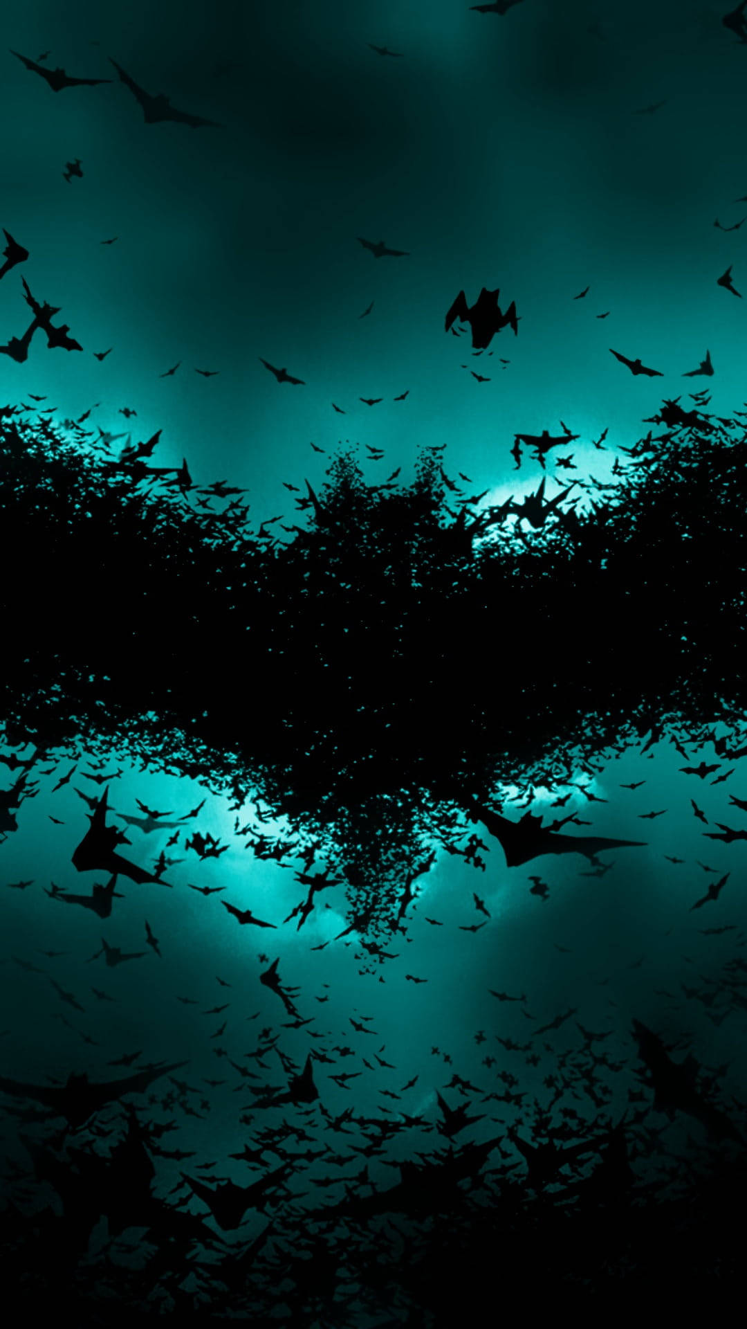 Bats Forming The Batman Logo Iphone Background