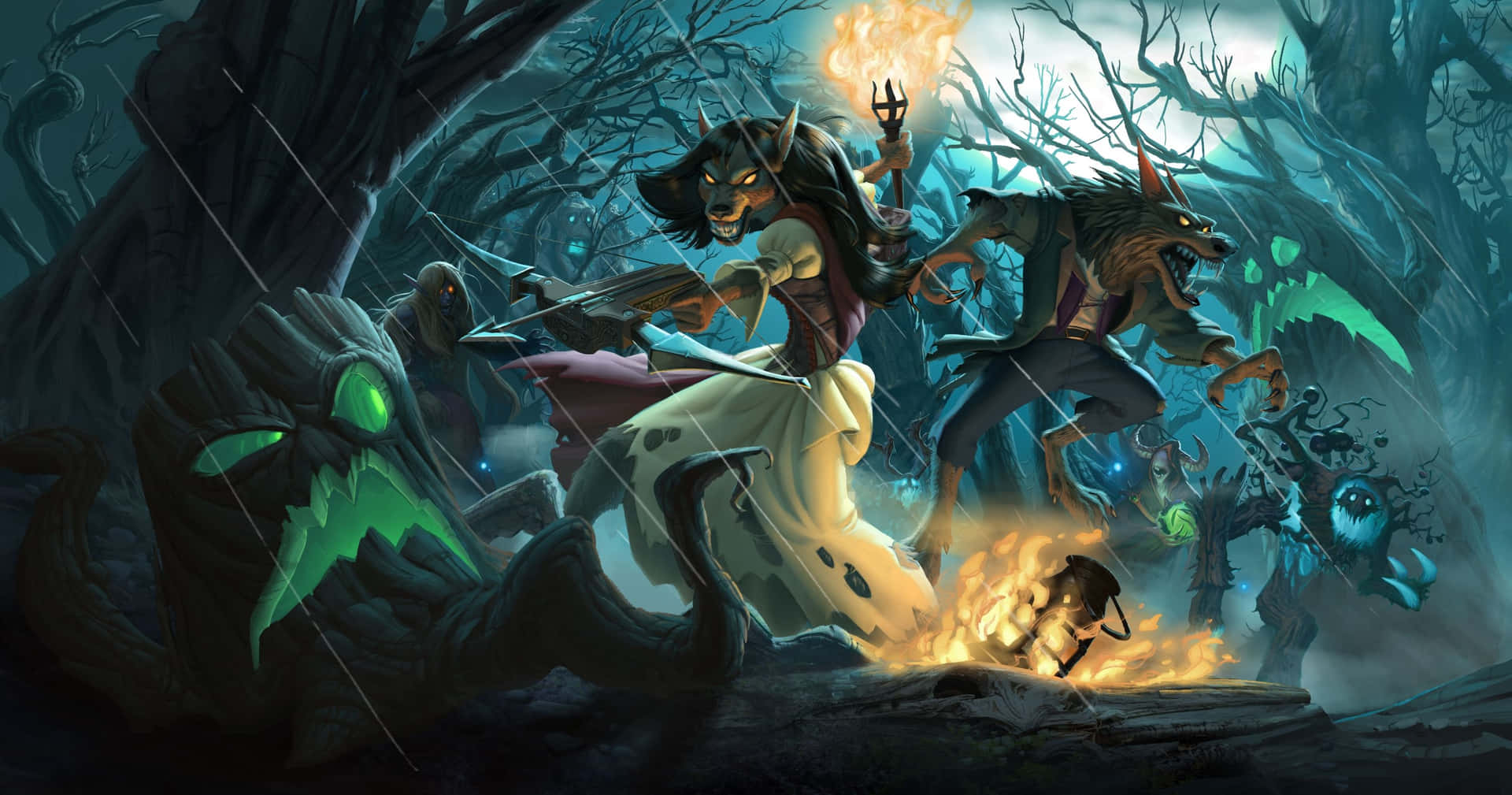 Battle A Friend In The Epic Card Game Hearthstone Background