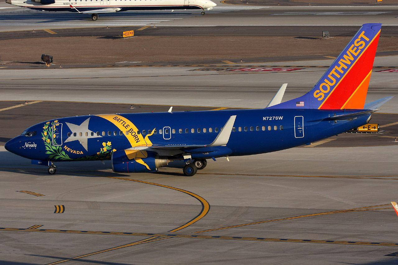 Battle Born Airplane Southwest Airlines Background