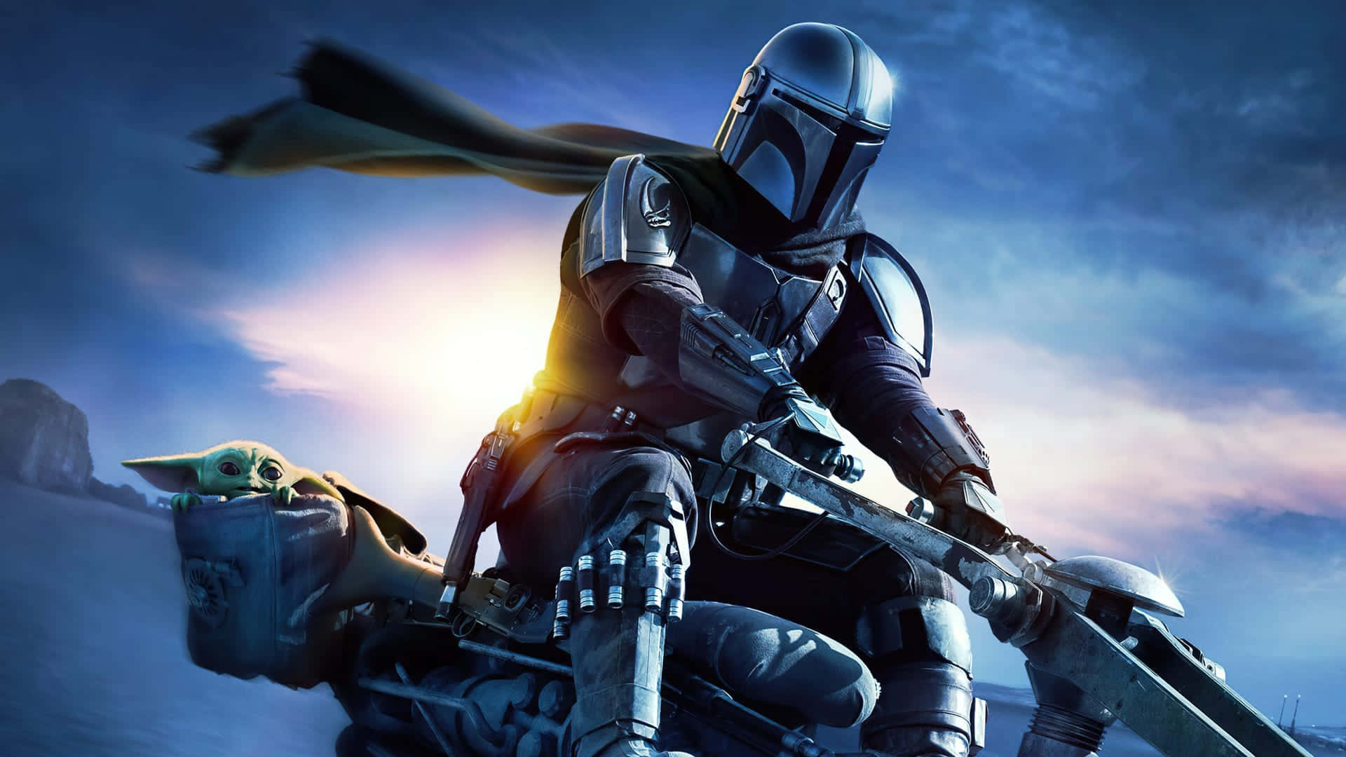 Battle For The Future With Mandalorian Pc Background