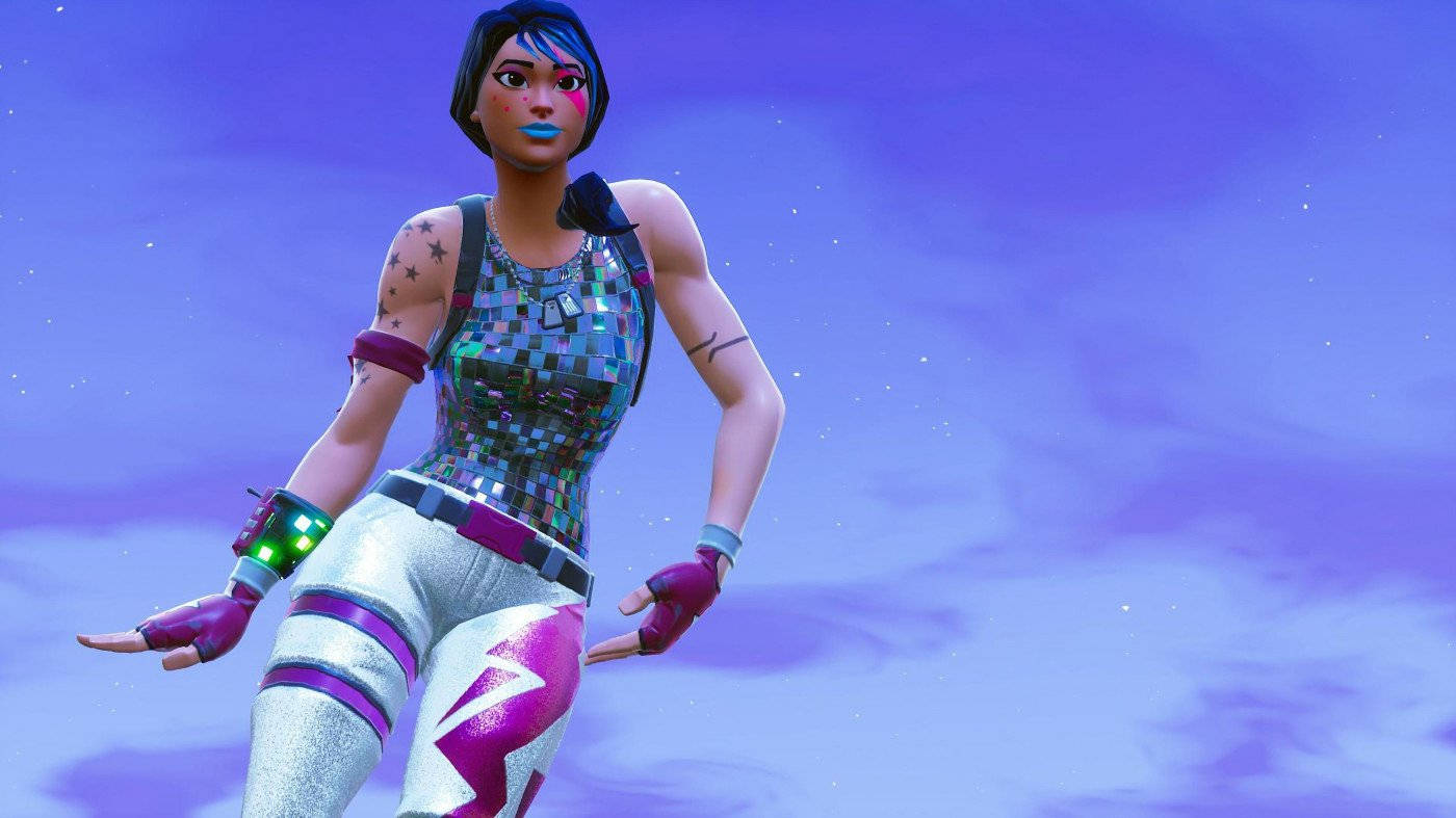 Battle For Victory With The Sparkle Specialist Outfit In Fortnite Background