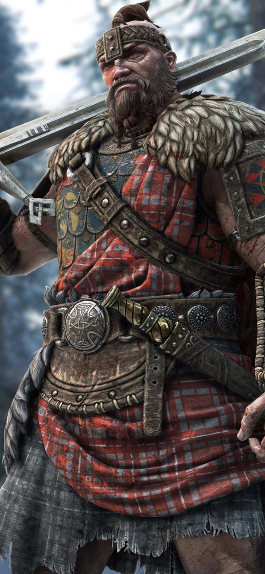 Battle Like A Highlander In The Intense Online Combat Game, For Honor. Background