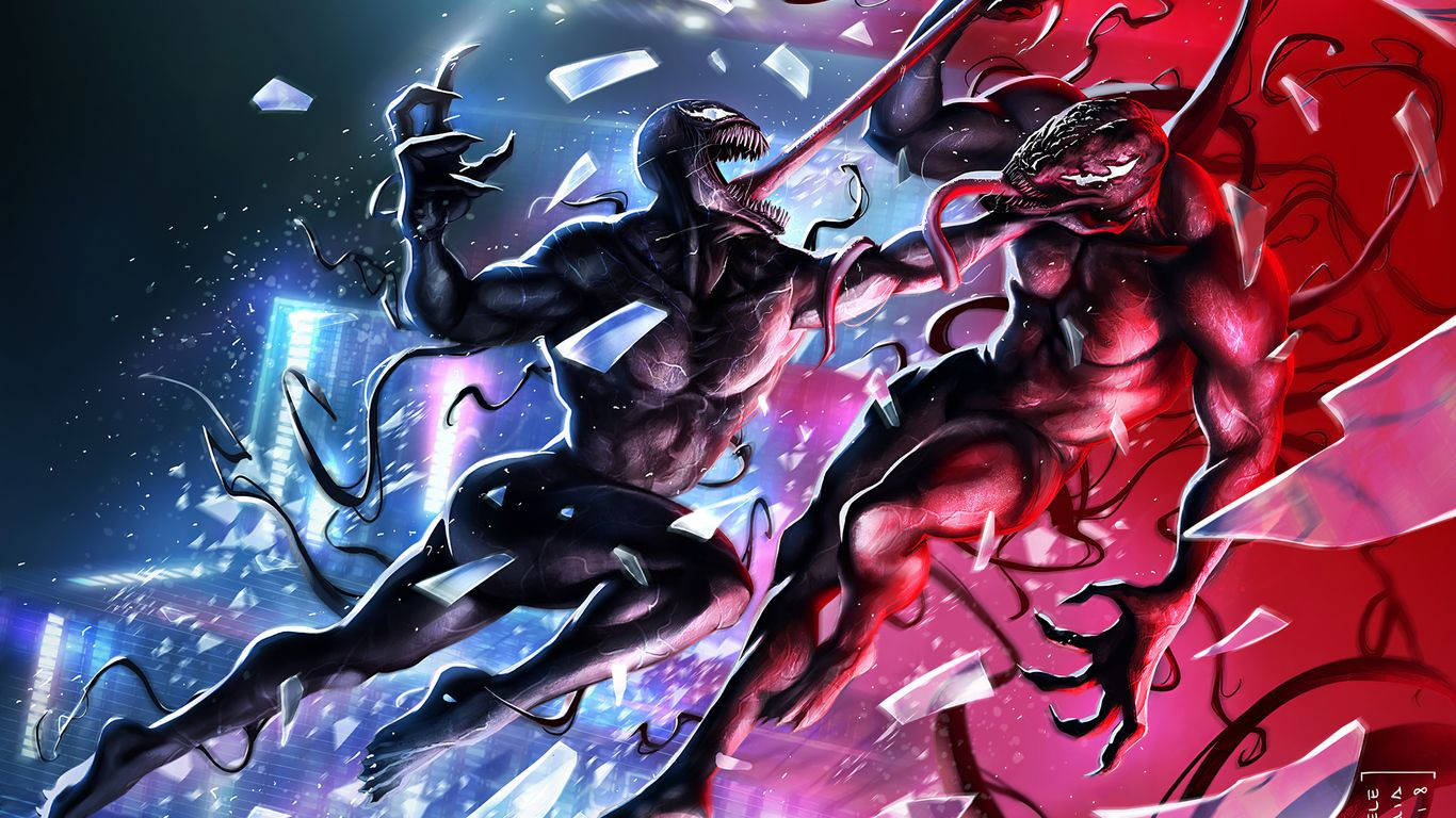 Battle Of The Symbiotes - Venom Vs Carnage Background