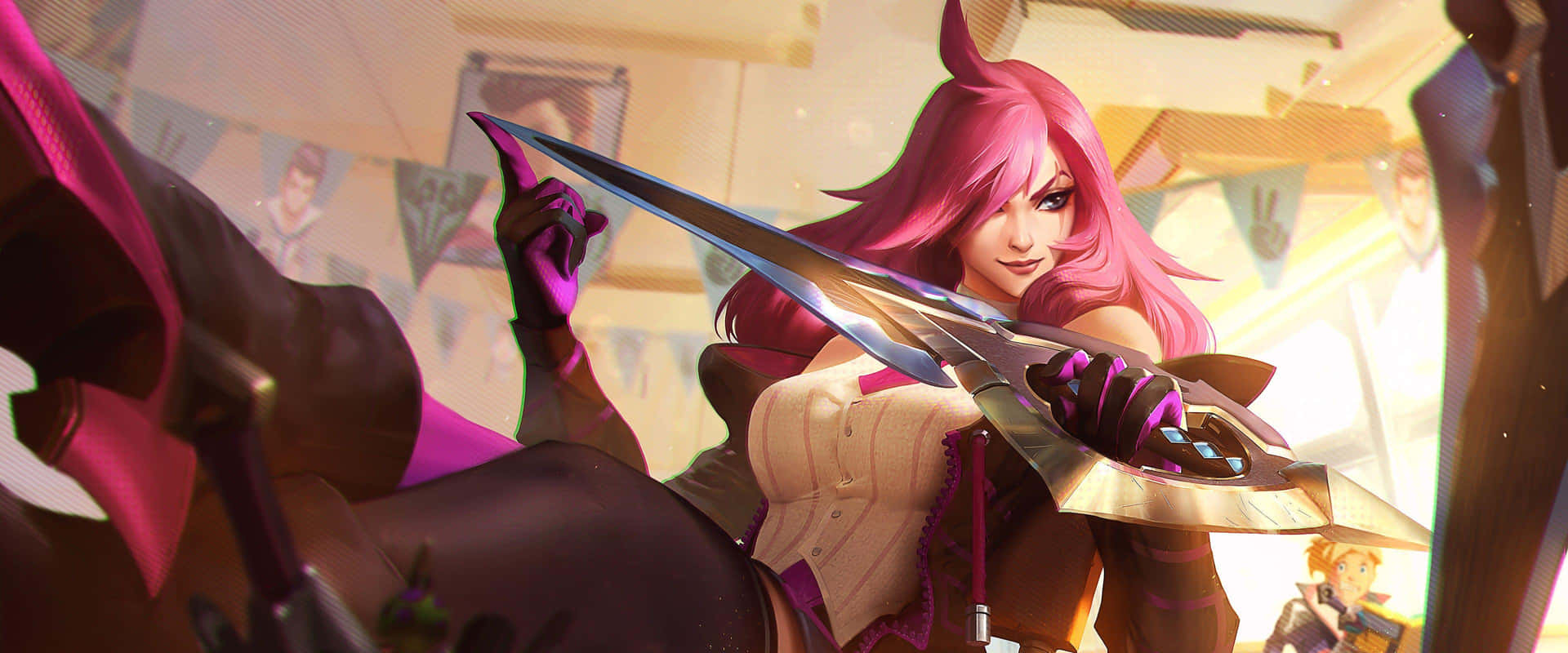 Battle Ready Katarina Leagueof Legends Background