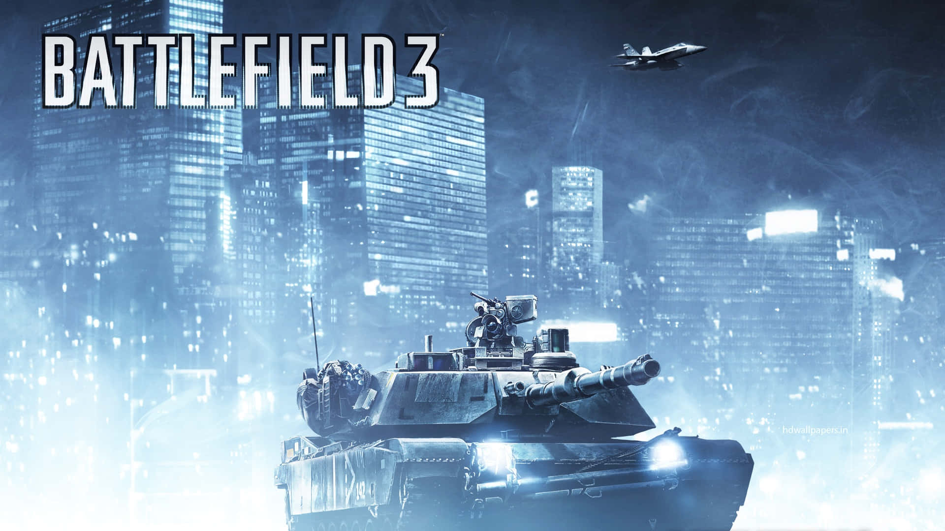 Battlefield 3 Desktop Tank With Logo Background