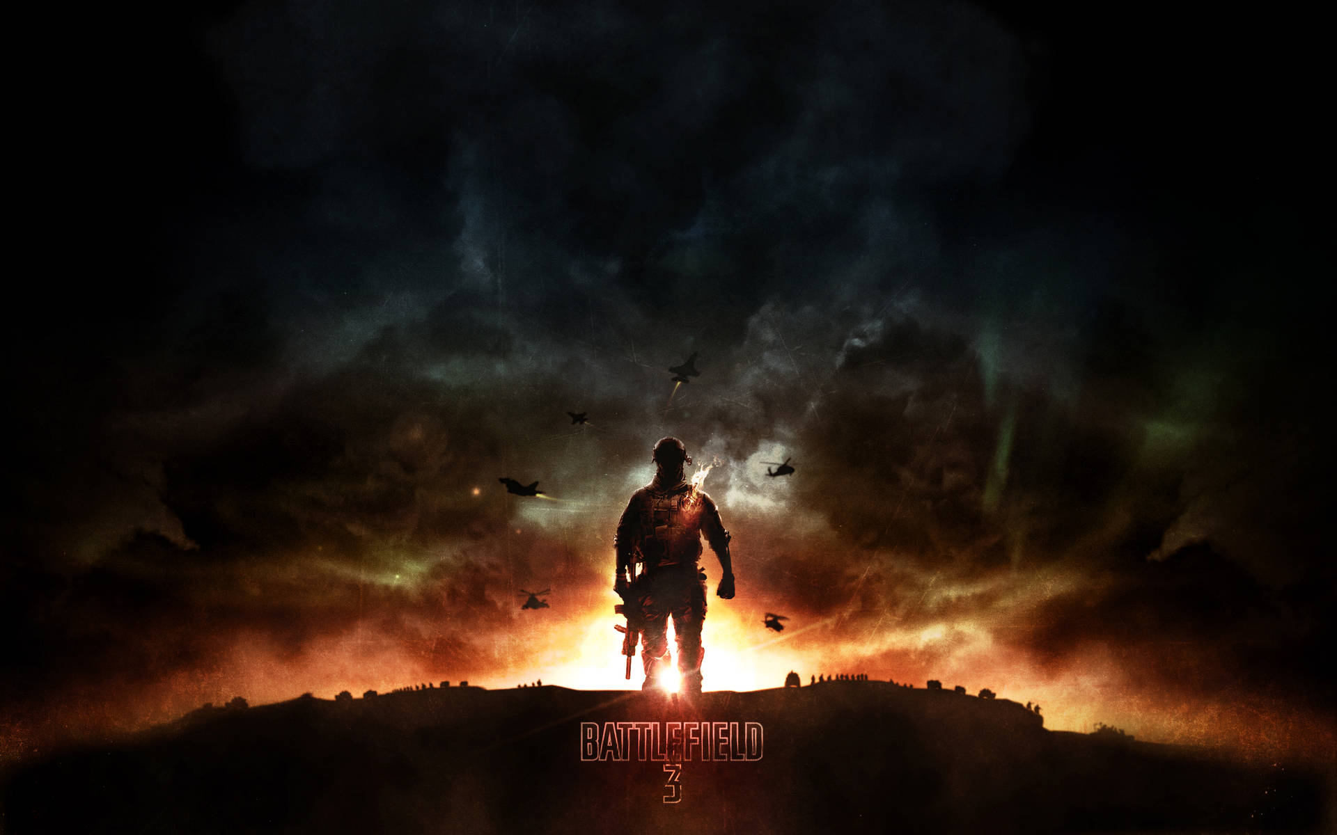 Battlefield 3 Sunset War Background