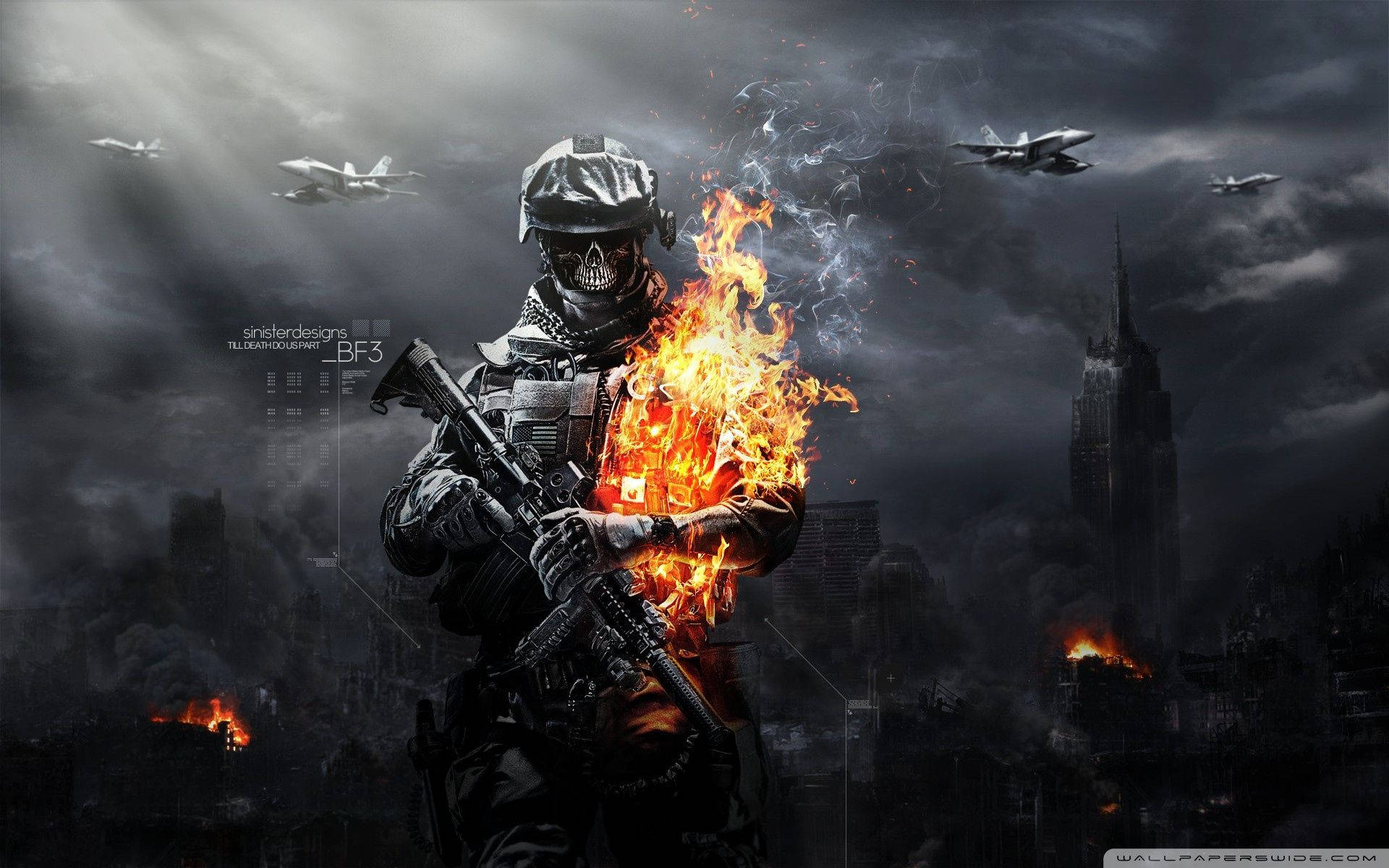 Battlefield 3 Zombie Background
