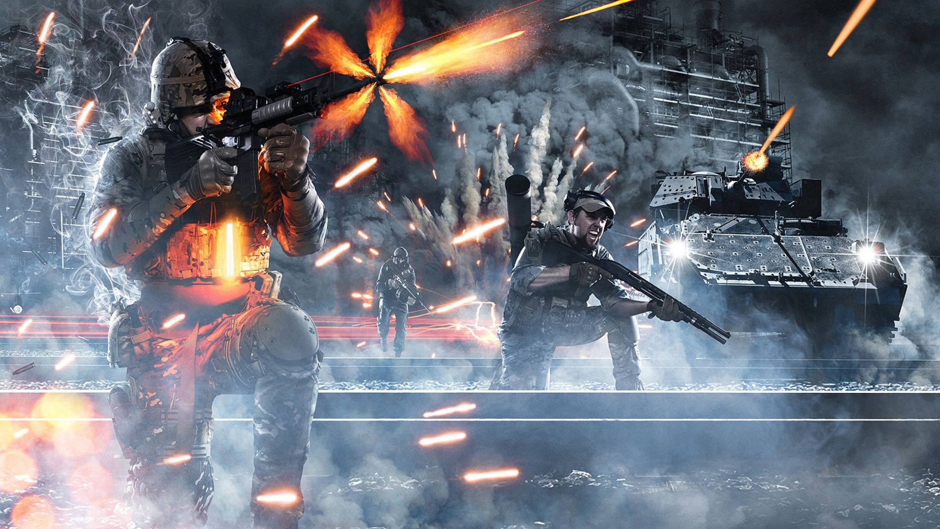 Battlefield 4 Chaotic Shooting Background