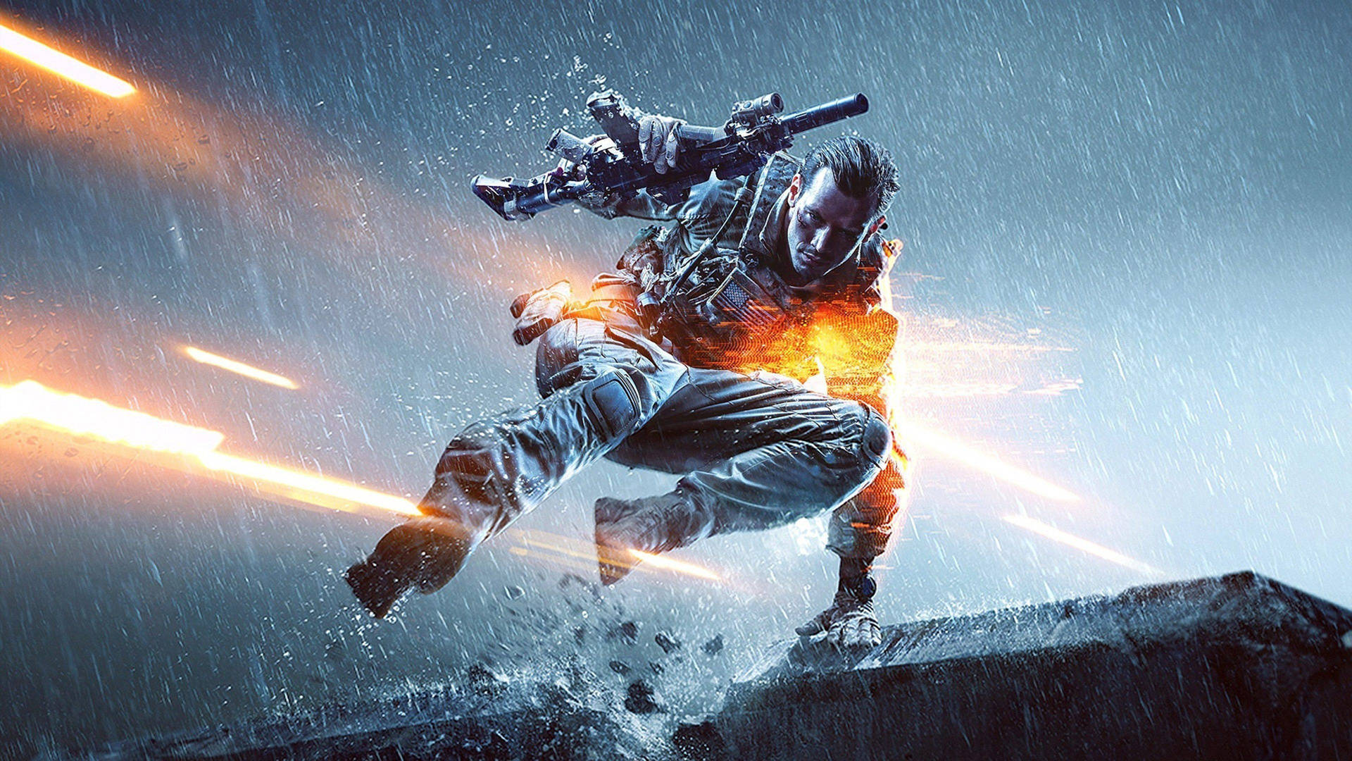 Battlefield 4 Character Render In High Definition Background