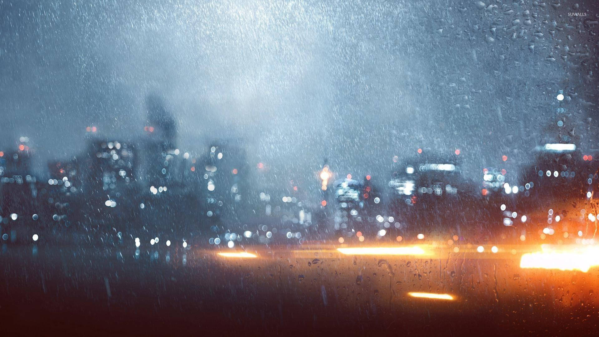 Battlefield 4 City Rainfall Background